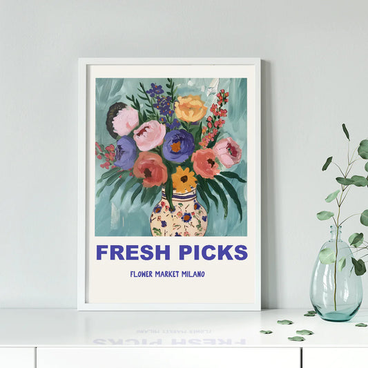 アートポスター フレッシュピックス 花束 ミラノマーケット 北欧デザイン モダンインテリア