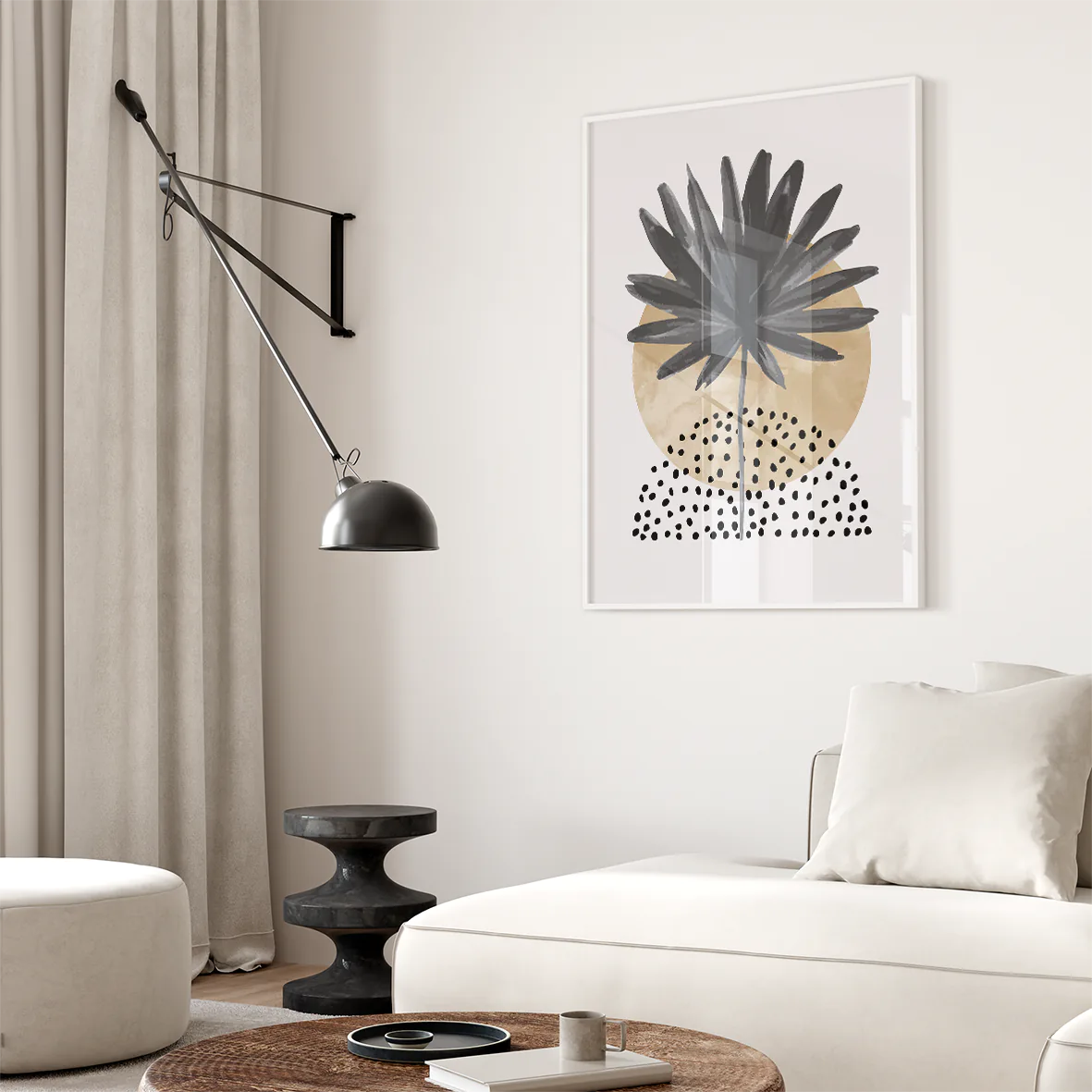 アートポスター ボーホー ボタニカル 線画 ナチュラルインテリア モダンアート 3枚セット