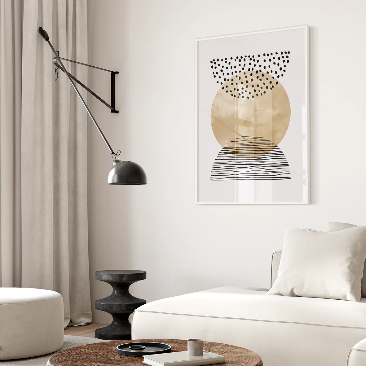 アートポスター ボーホー ボタニカル 線画 ナチュラルインテリア モダンアート 3枚セット