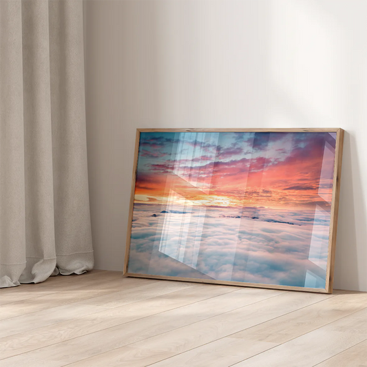 アートポスター 雲海サンライズ 山頂 風景 北欧デザイン モダンインテリア