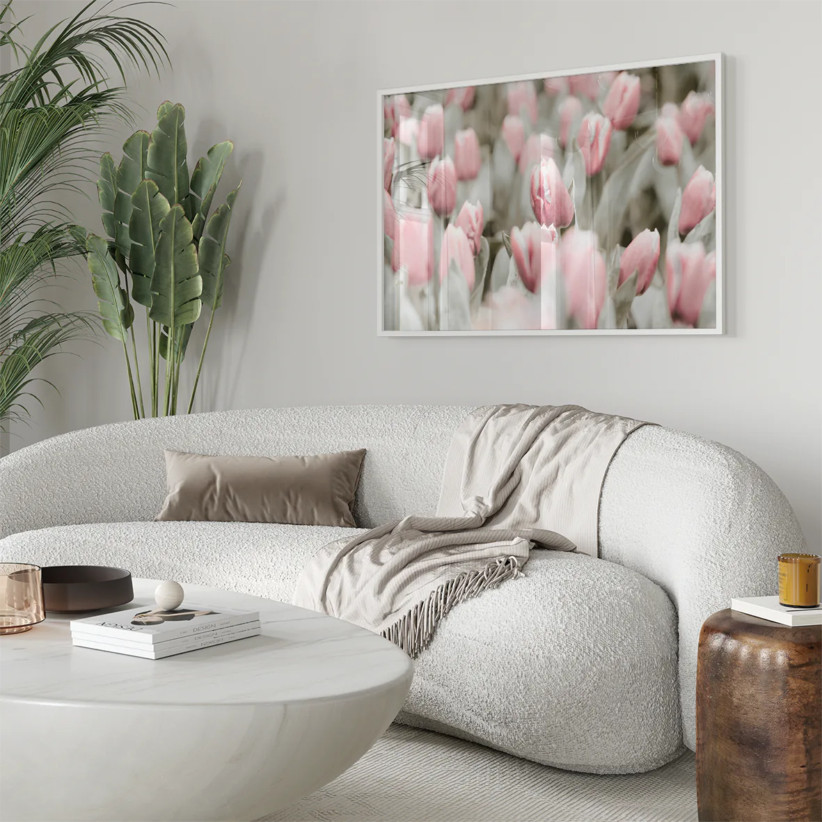 アートポスター チューリップ 花 ボタニカル 北欧デザイン インテリアポスター