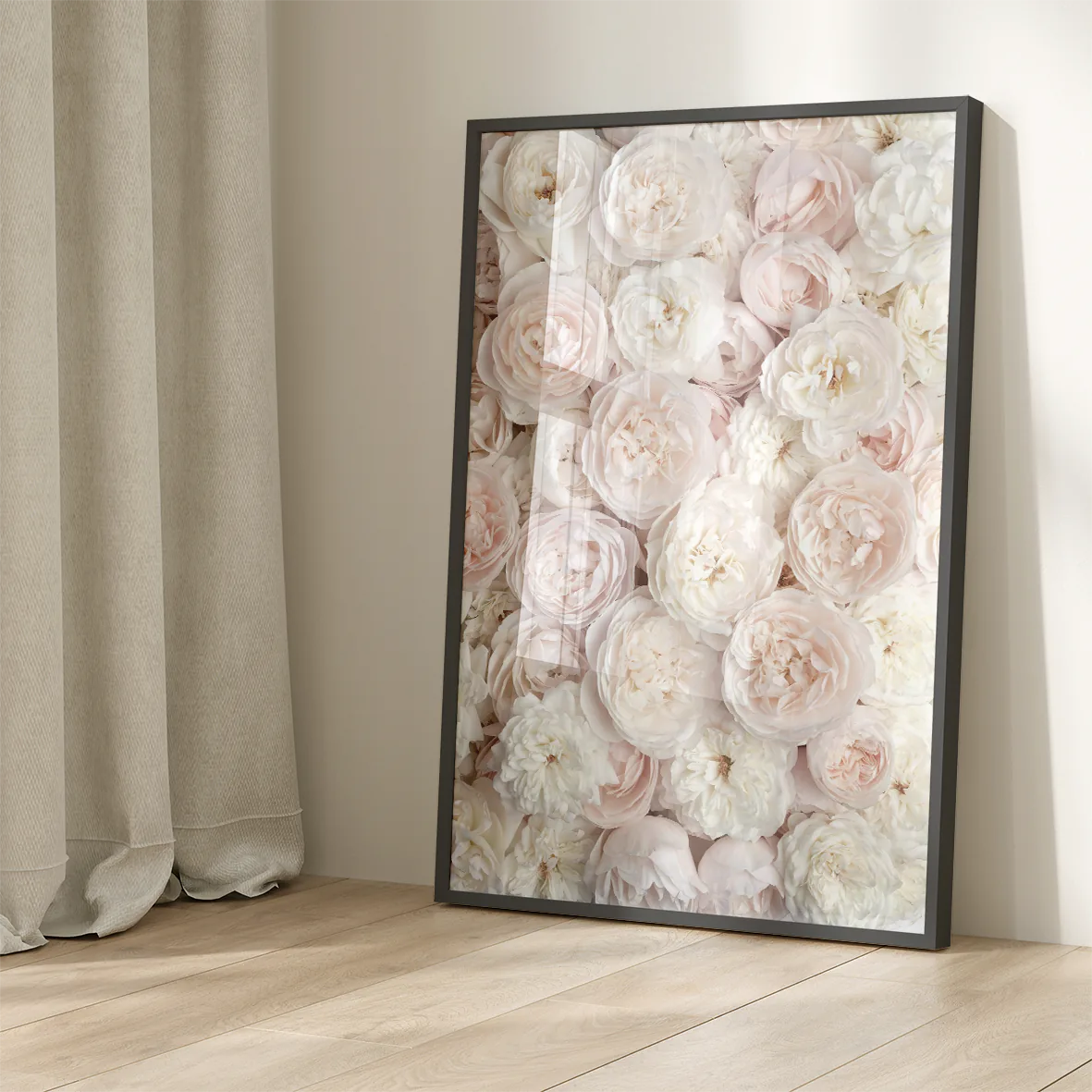 Elegant pastel rose wallpaper