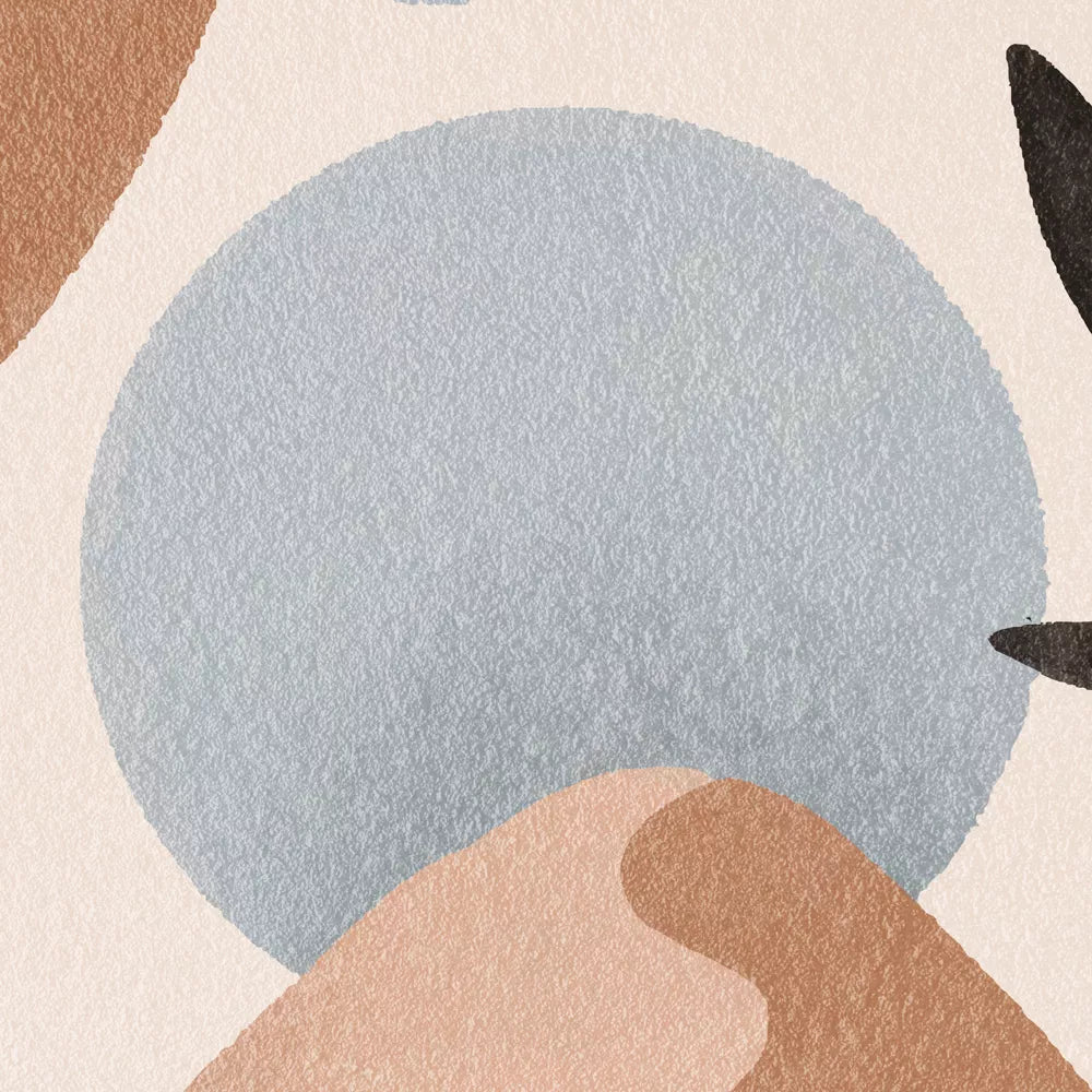 アースカラー抽象幾何学アート3枚セット モダンインテリア