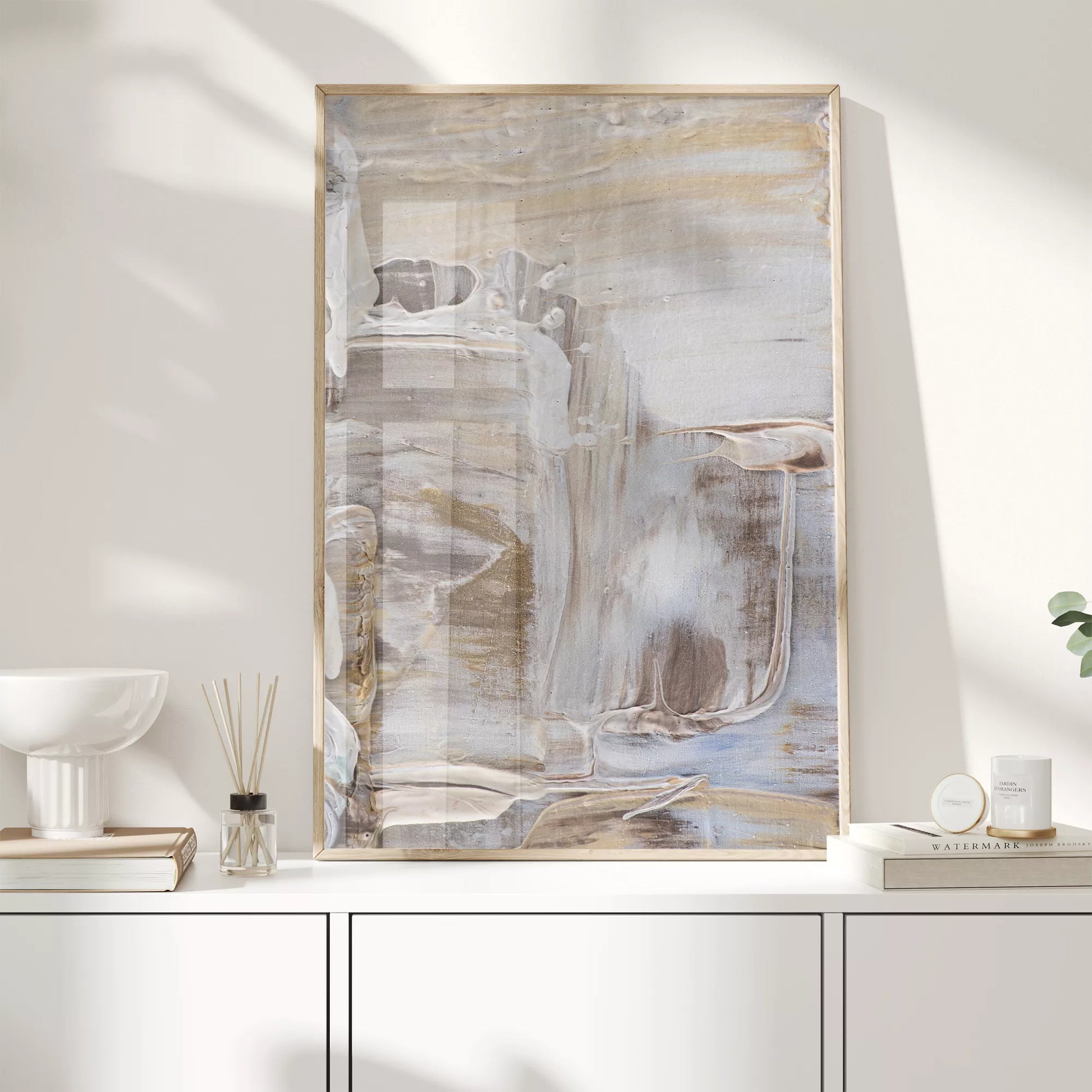 抽象画モダンアートニュートラルカラー壁掛け