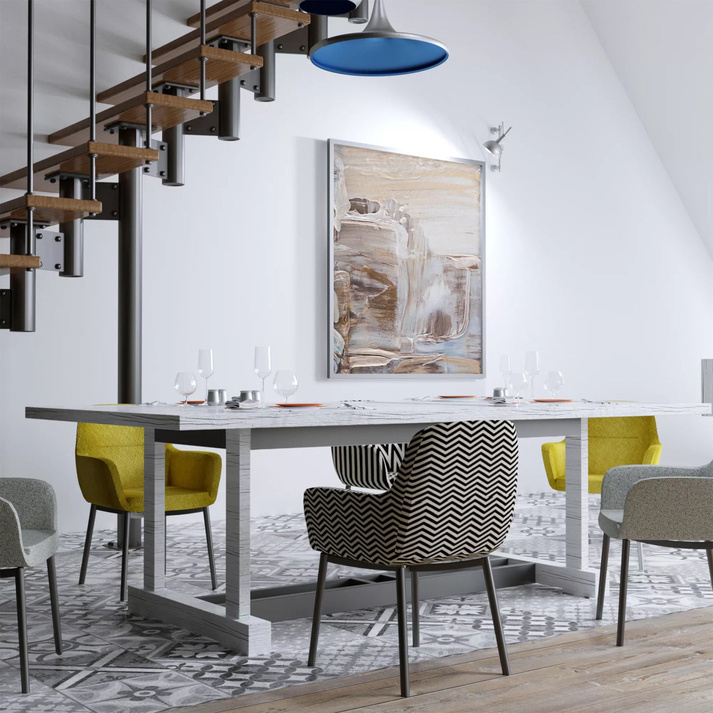 抽象画モダンアートニュートラルカラー壁掛け