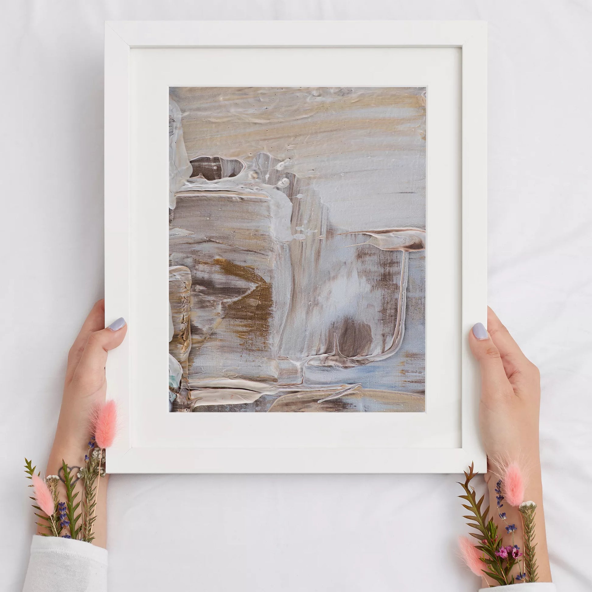 抽象画モダンアートニュートラルカラー壁掛け