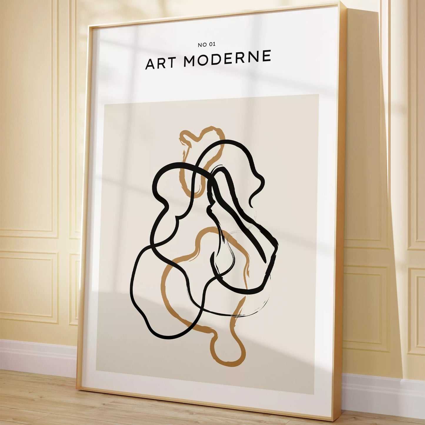 北欧ミニマリスト花瓶ボタニカルアートポスター ベージュ ボヘミアン ジャパンディ