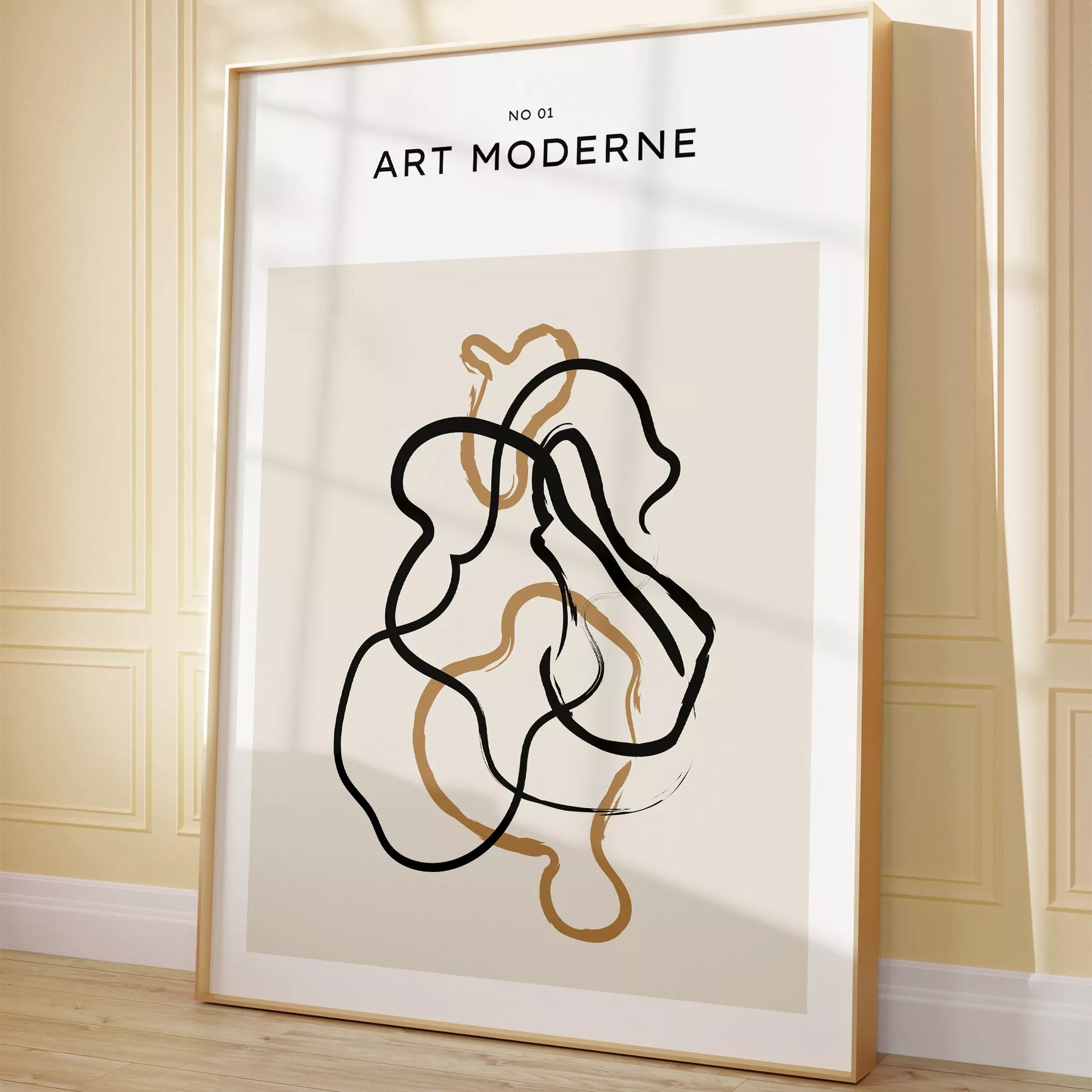 北欧ミニマリスト花瓶ボタニカルアートポスター ベージュ ボヘミアン ジャパンディ