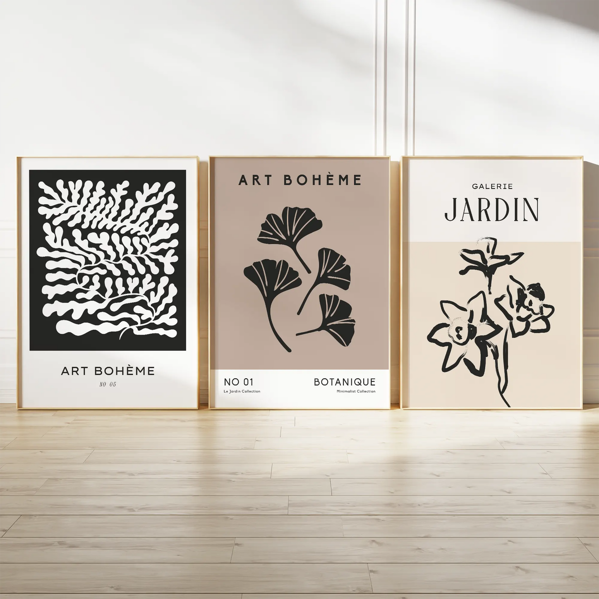 エメラルドグリーンとゴールドベインの抽象マーブルアートポスター 北欧モダンインテリア 3枚セット