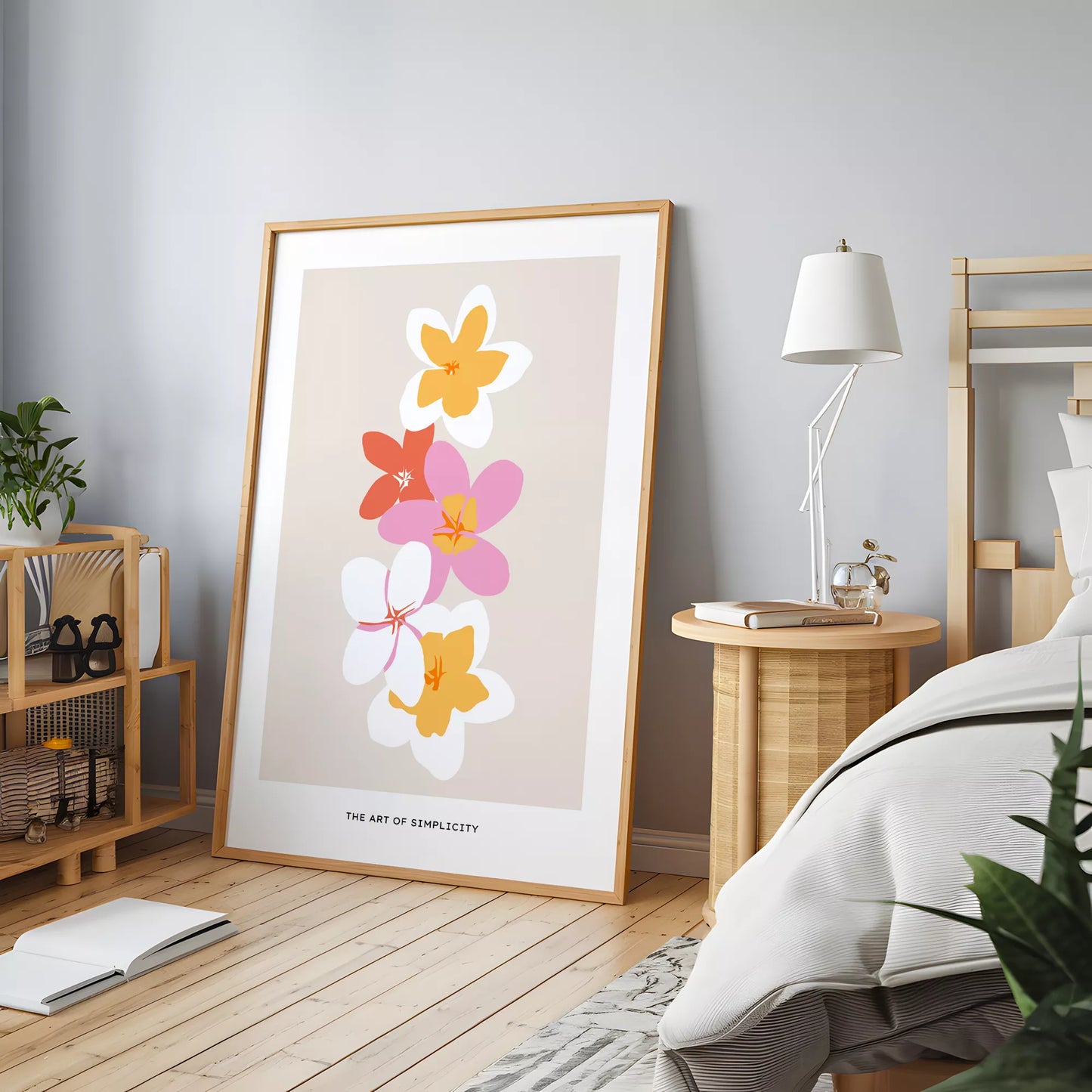 トロピカルフラワー ボタニカルアート ポスター モダンインテリア ミニマリスト