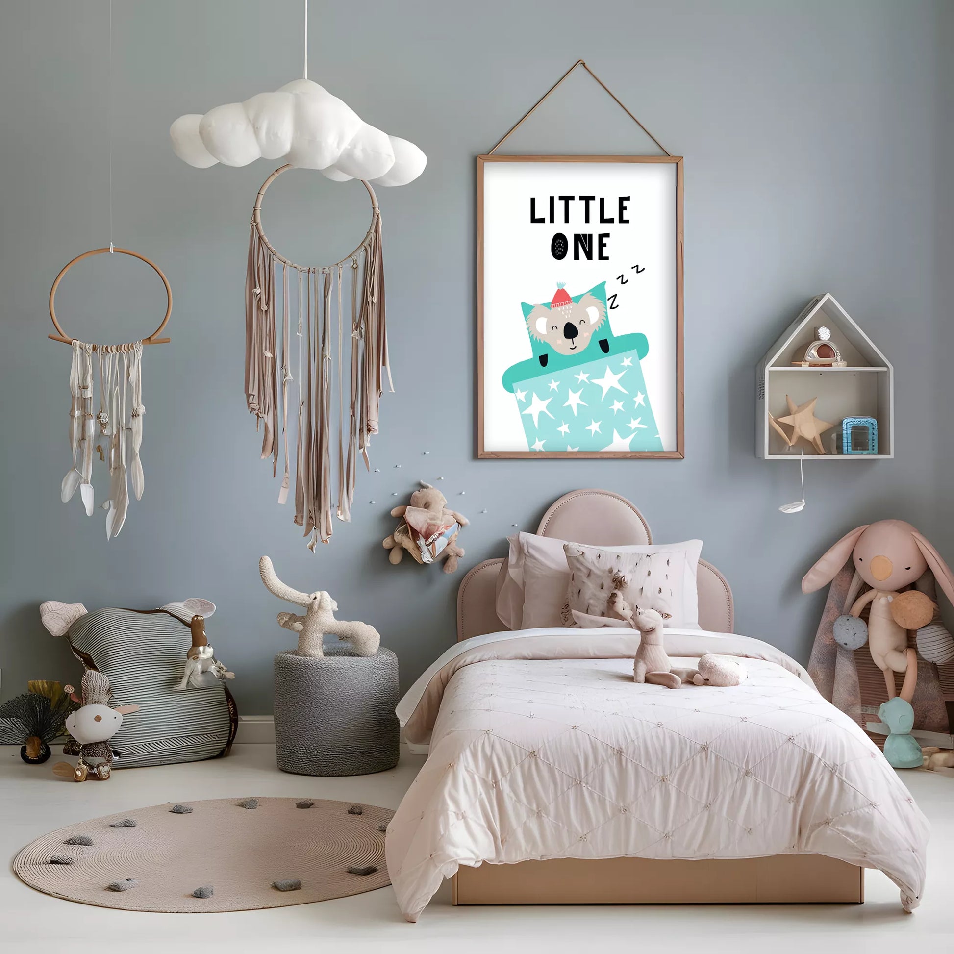 コアラデザインの北欧スタイルキッズアートポスター