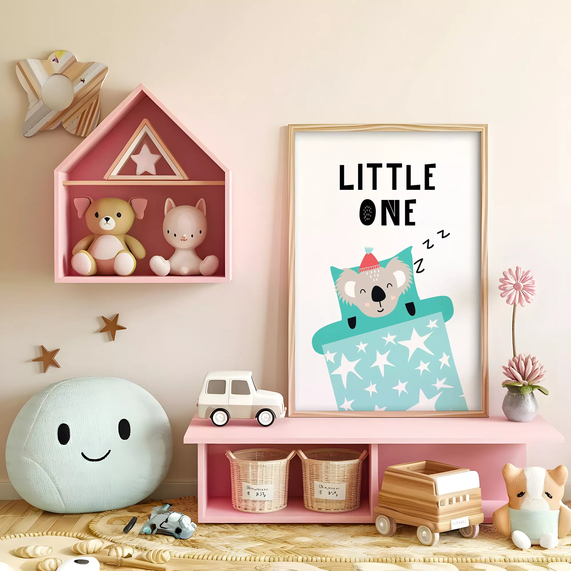 コアラデザインの北欧スタイルキッズアートポスター