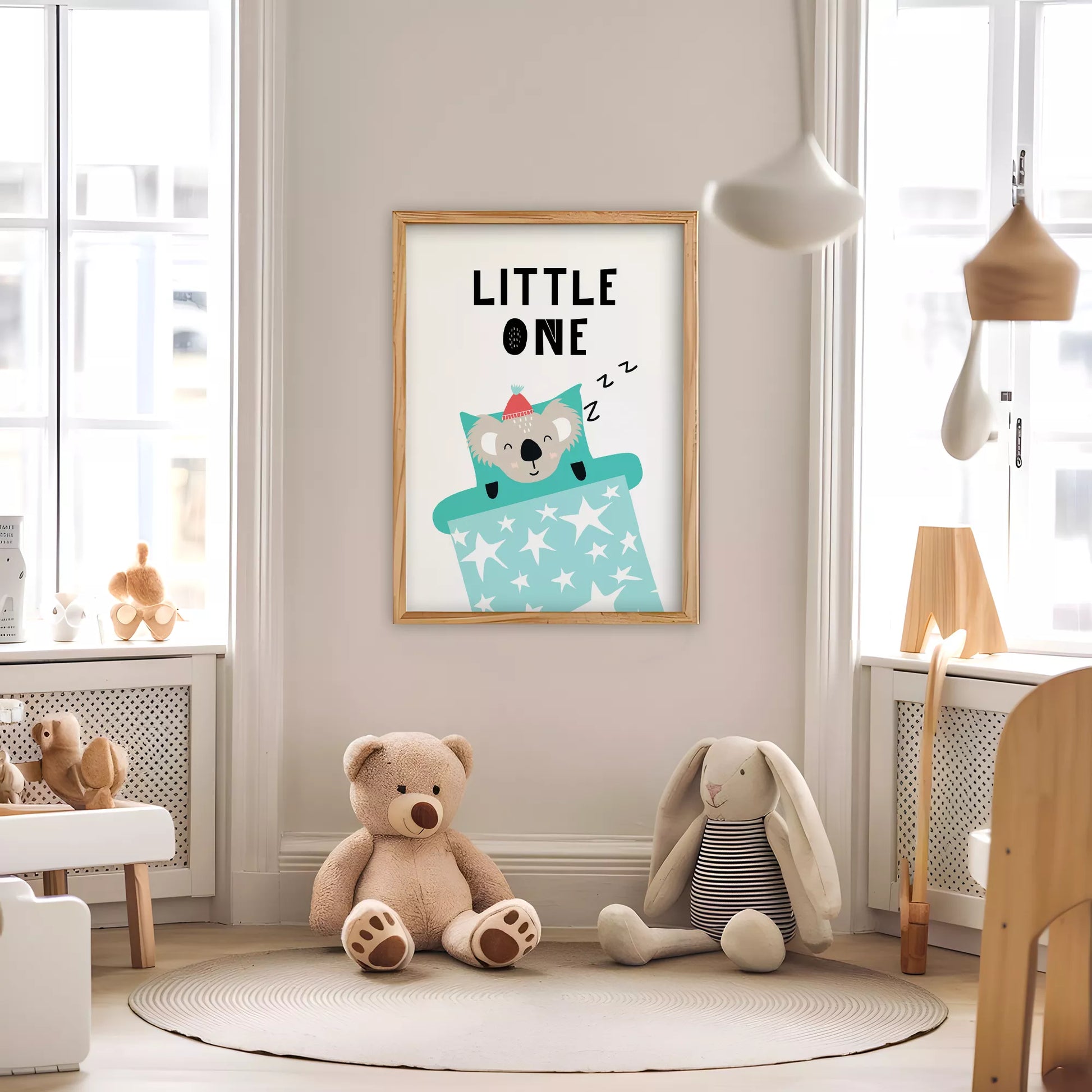 コアラデザインの北欧スタイルキッズアートポスター