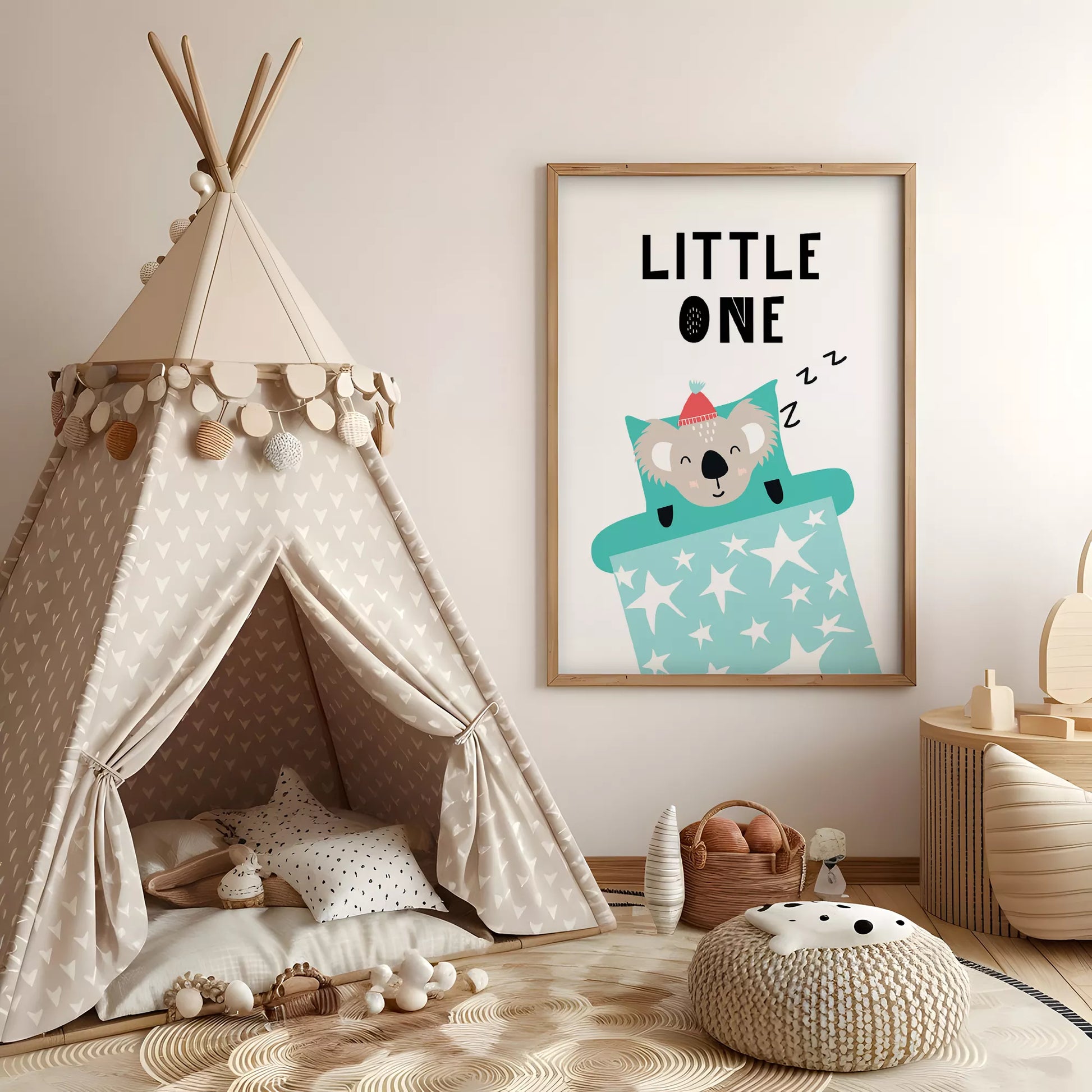 コアラデザインの北欧スタイルキッズアートポスター