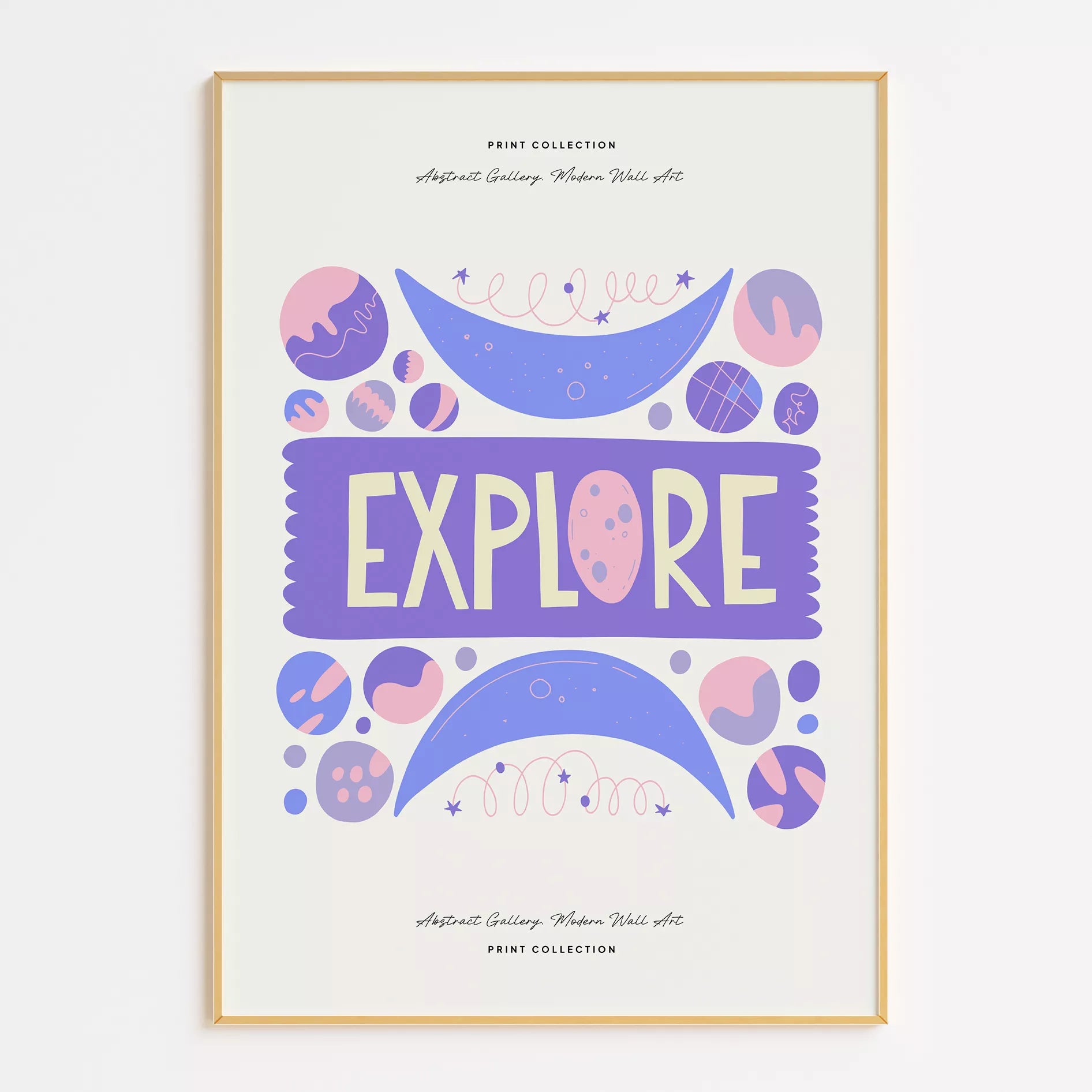 キッズ宇宙冒険アートポスター