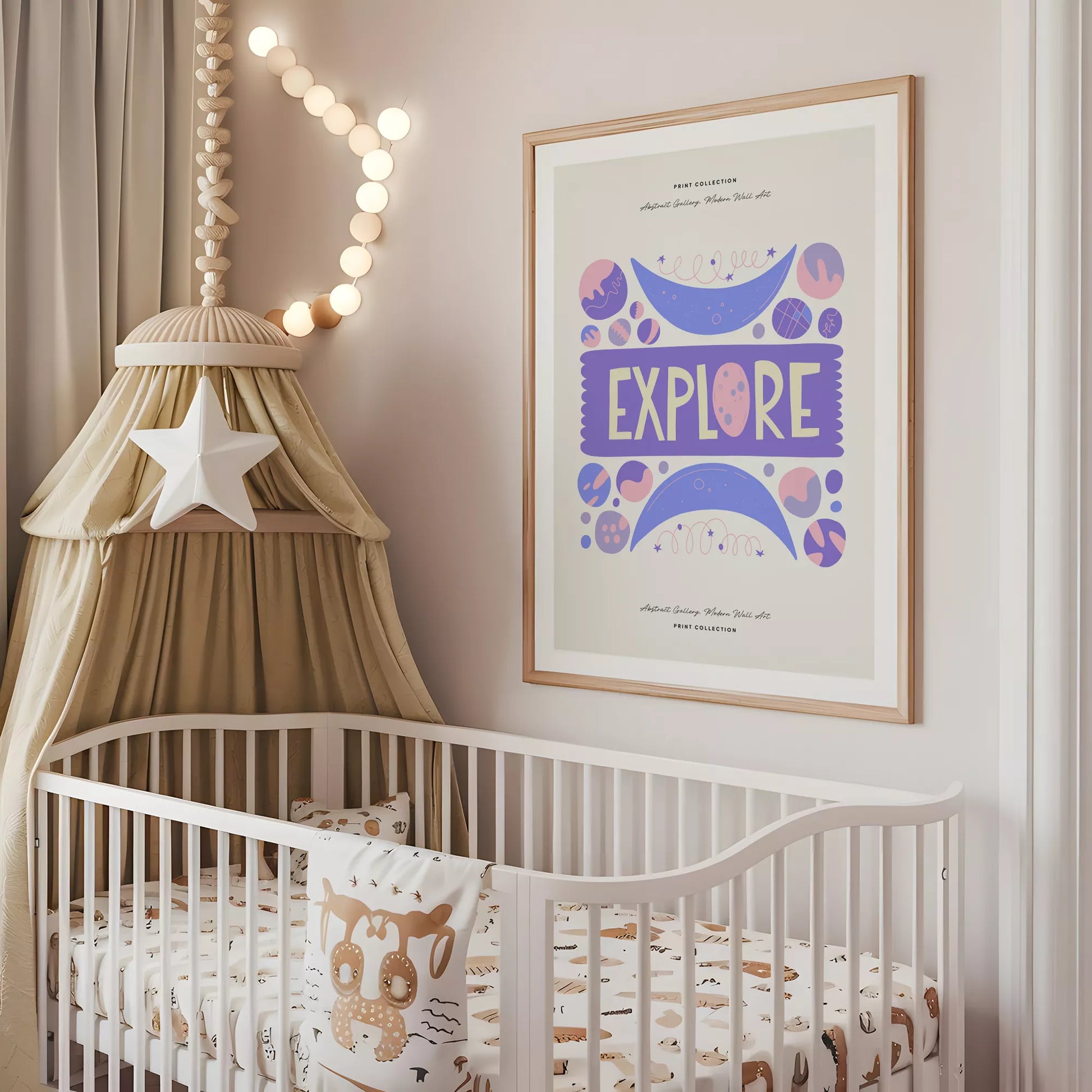 キッズ宇宙冒険アートポスター