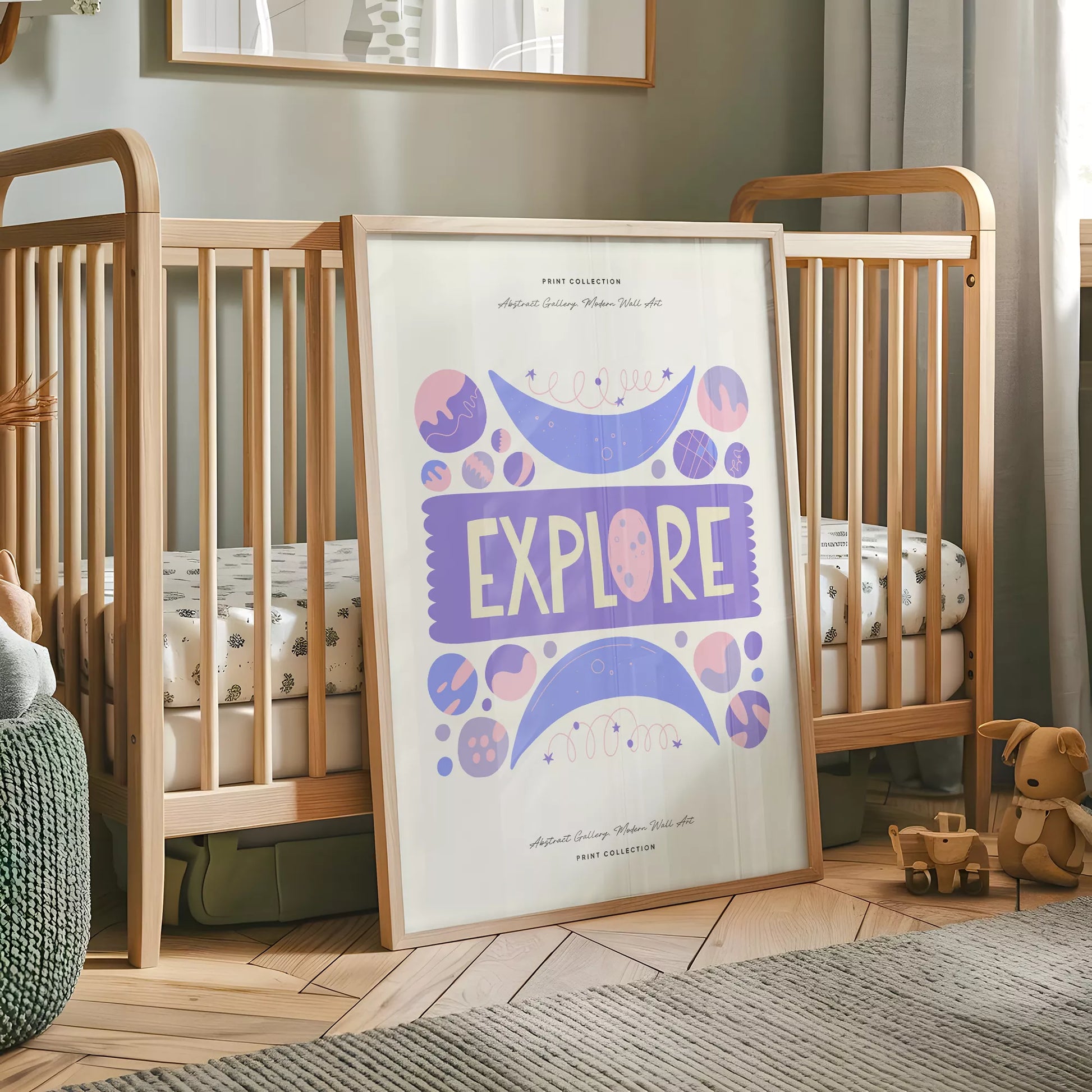 キッズ宇宙冒険アートポスター