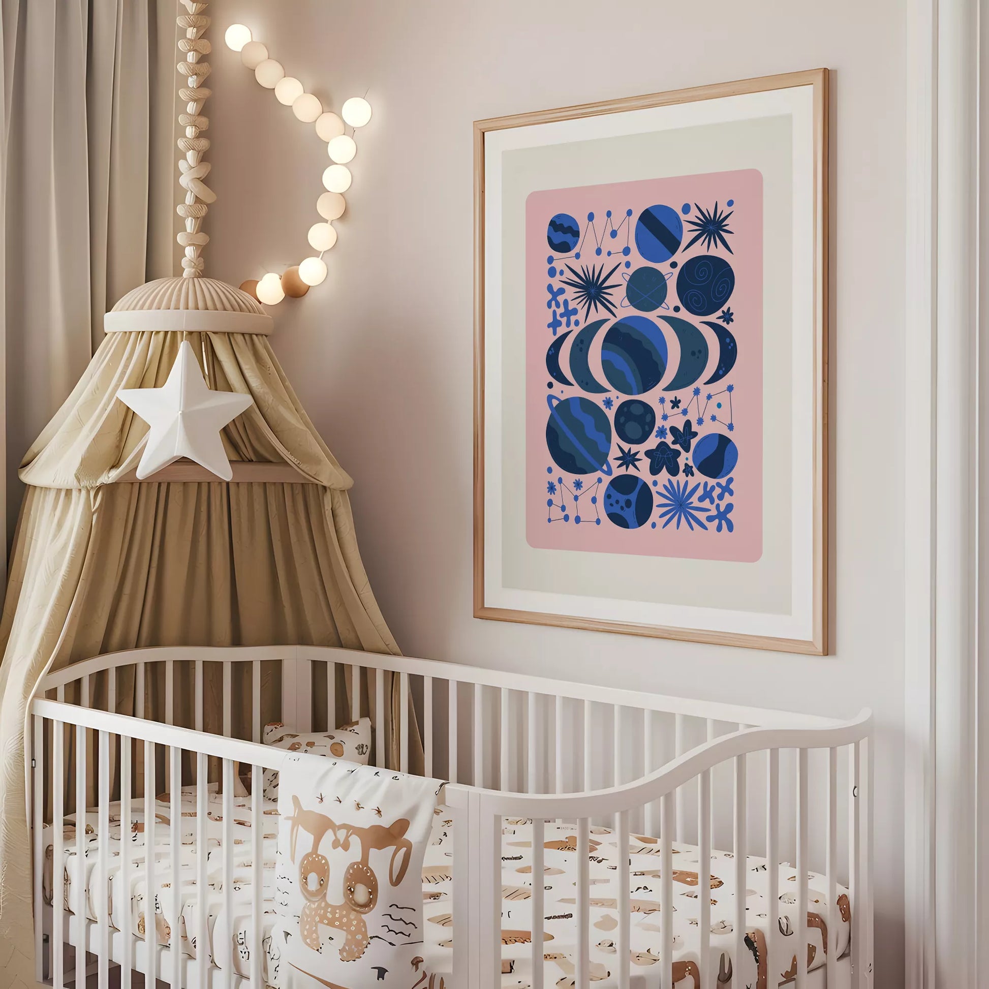 キッズ宇宙惑星アートポスター