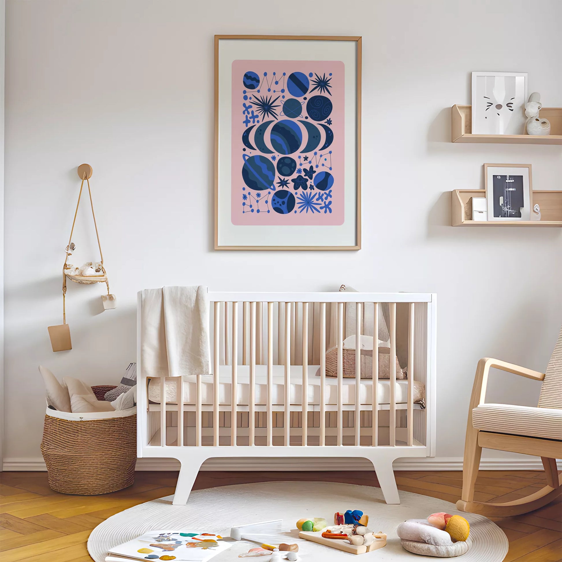 キッズ宇宙惑星アートポスター