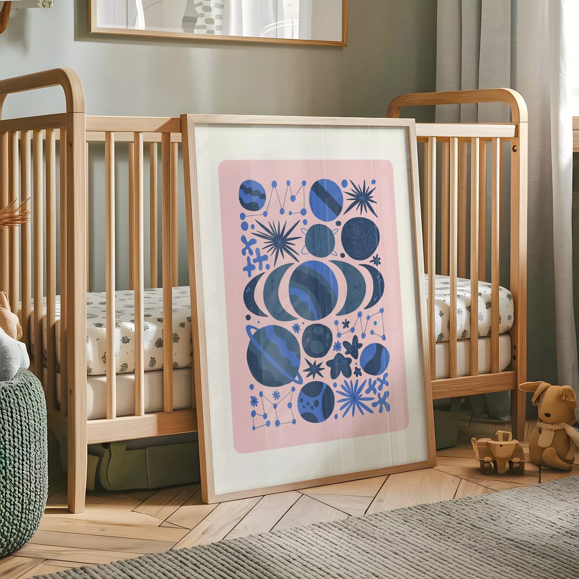 キッズ宇宙惑星アートポスター