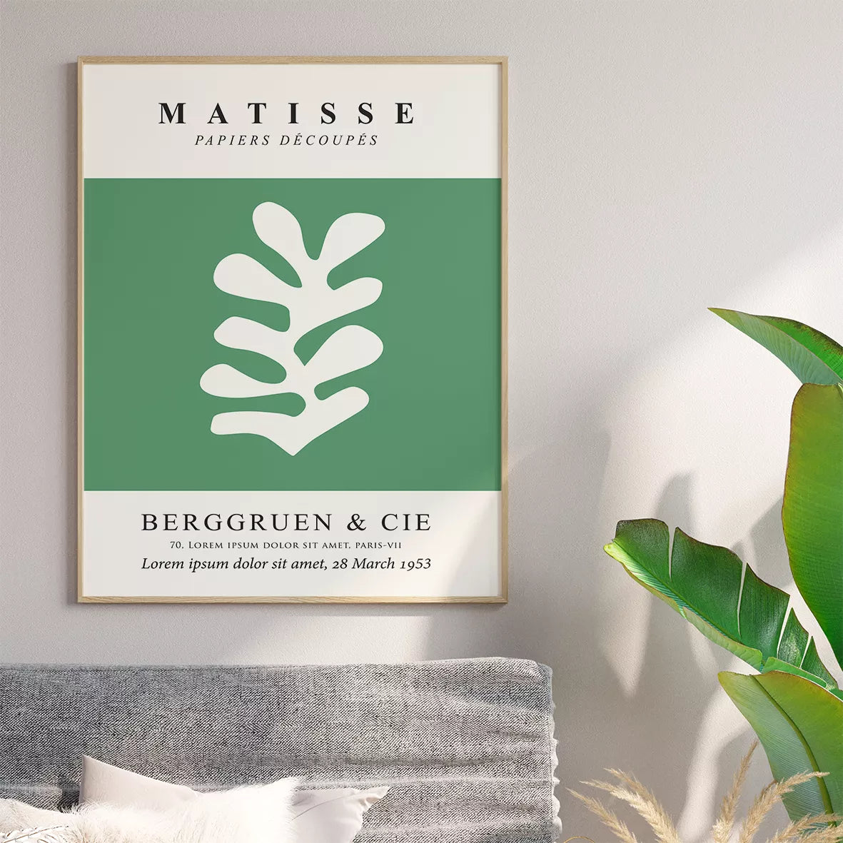マティス展覧会ポスター3点セット グリーンリーフデザイン モダンアート