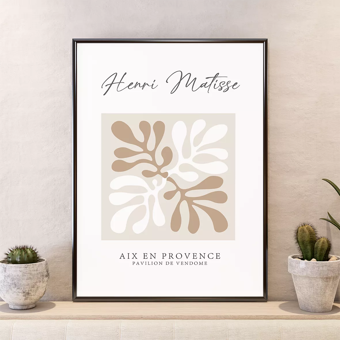 マティス作品コレクション:植物モチーフと人物画の3点セット展示