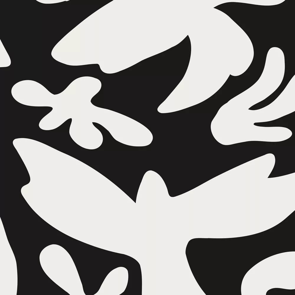 マティス美術館コレクション モノクロ植物画トリプティカ 北欧インテリア