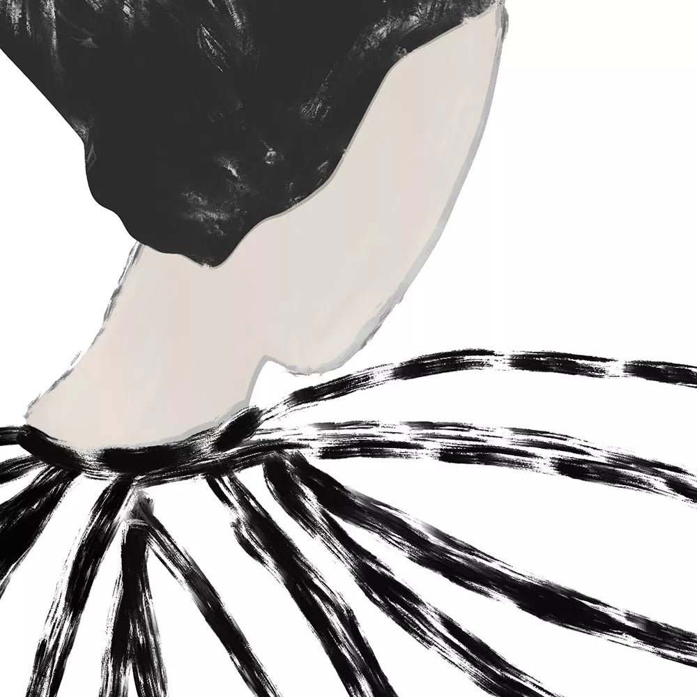 モノクロ抽象画3枚セット 北欧モダンインテリアアート