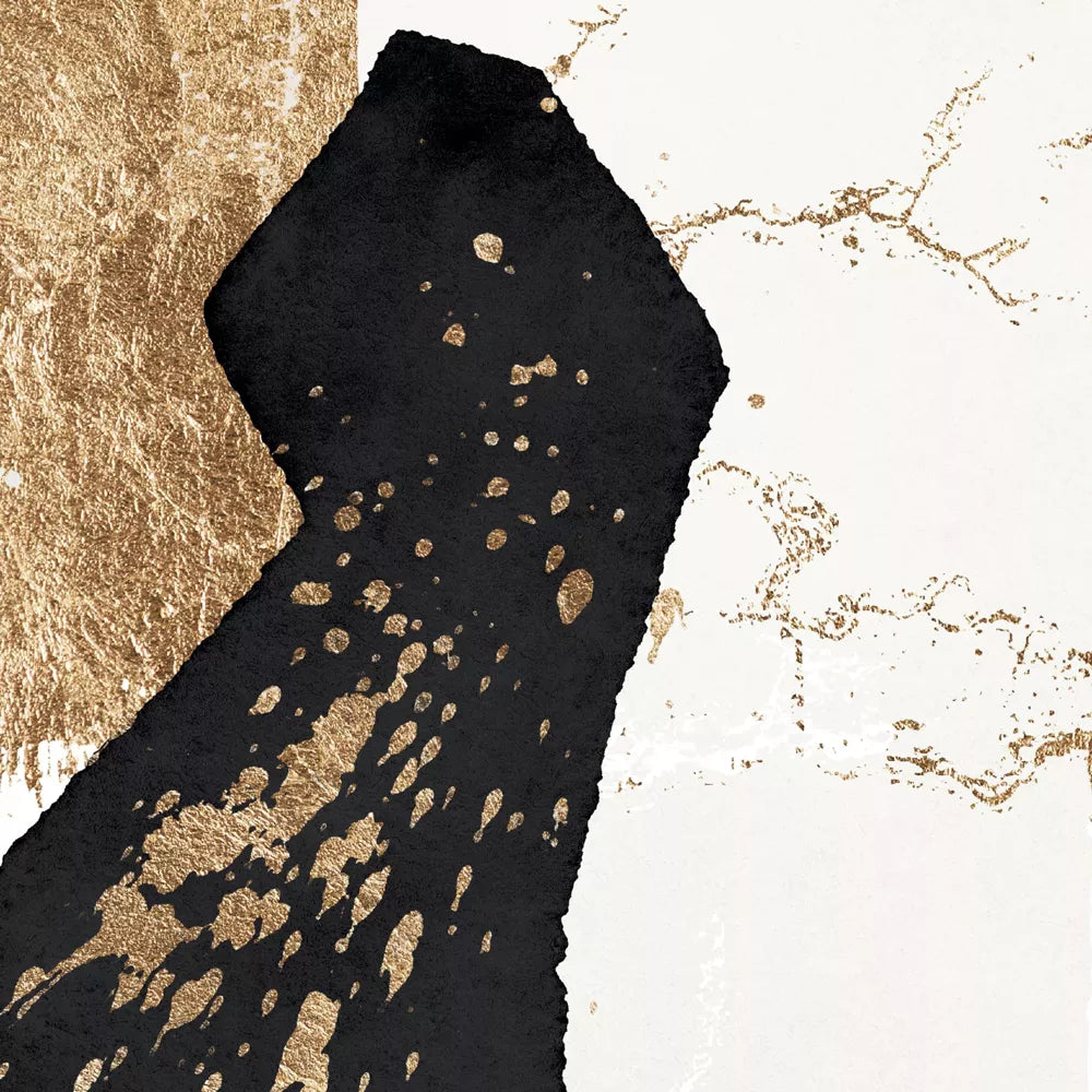 モダンな抽象画アートポスター3枚セット、ベージュとブラックのミニマルデザイン