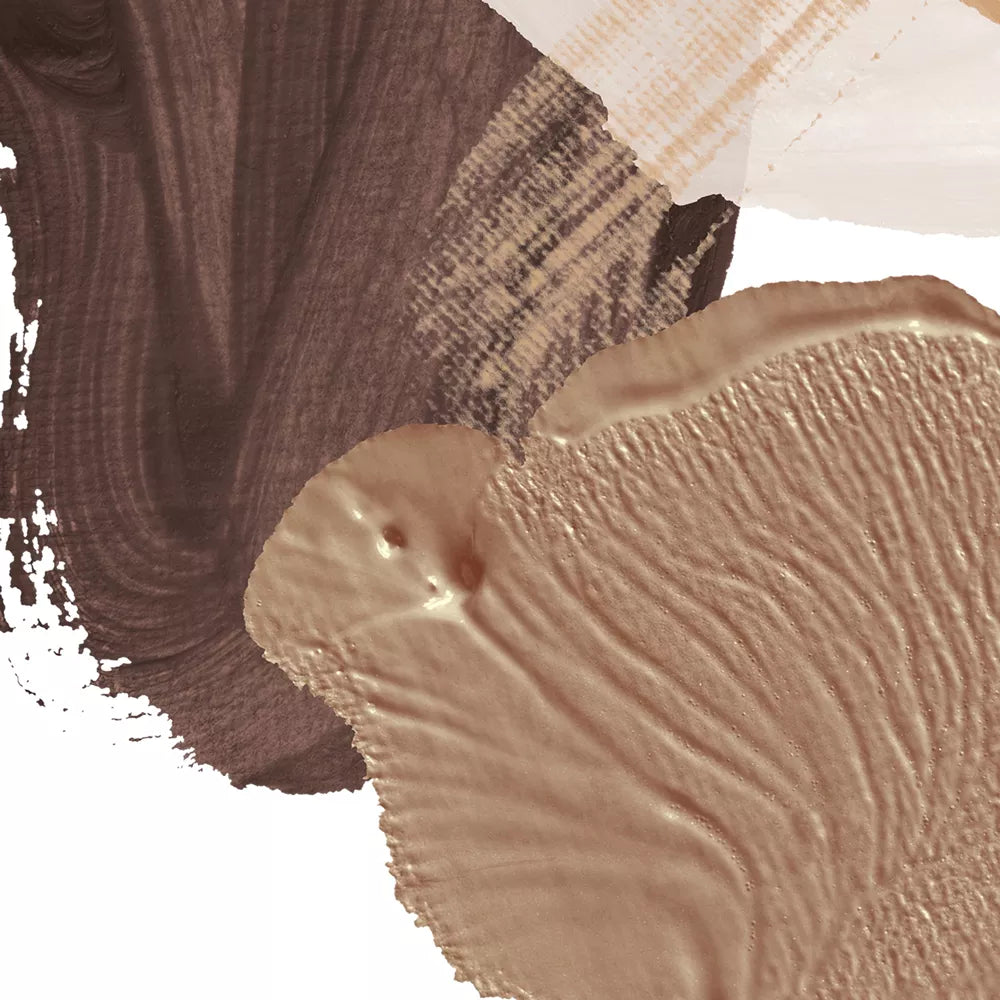 モダンな筆触りのベージュ&ゴールド抽象アート3点セット、北欧インテリア