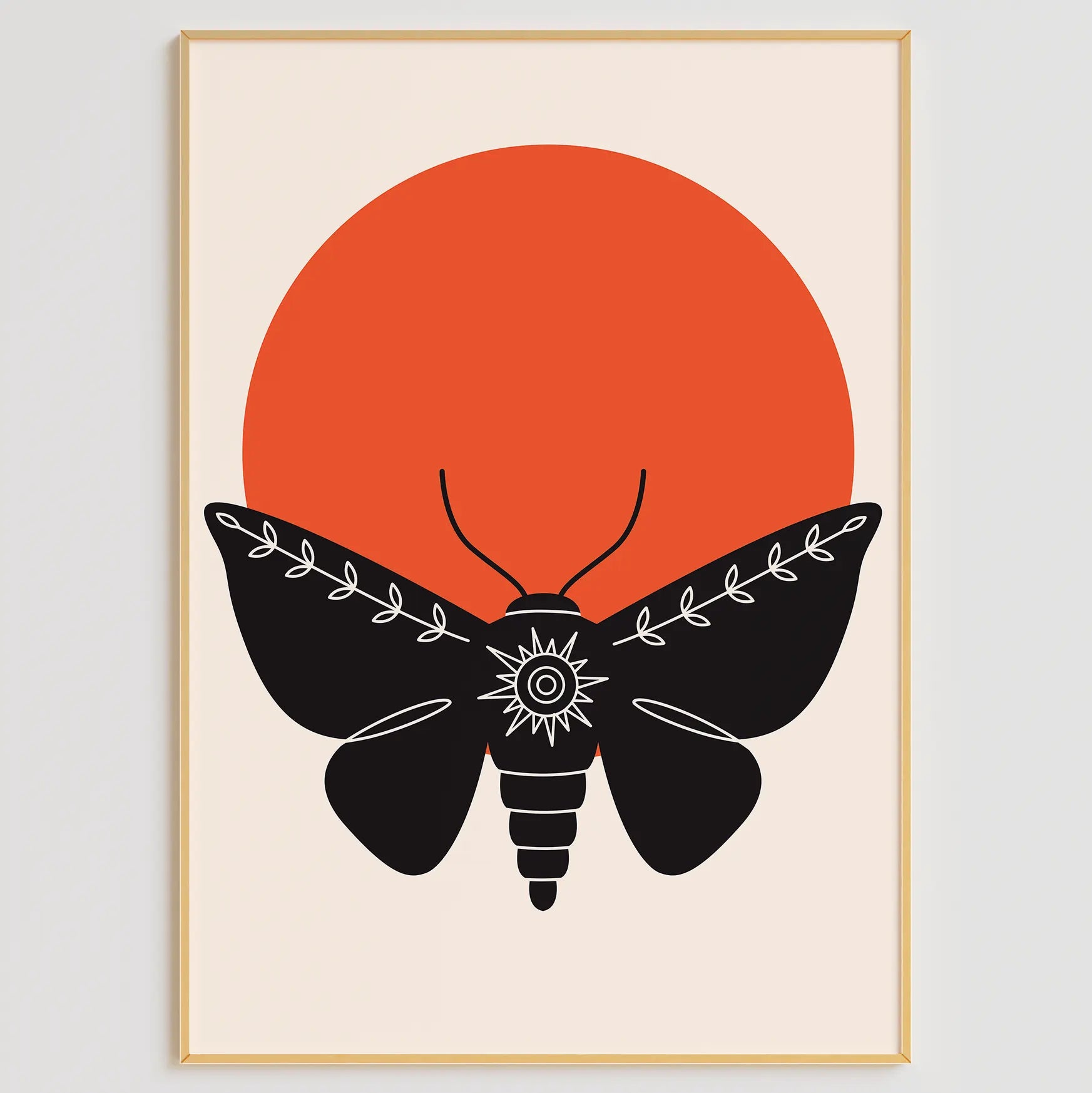 ミニマルな動物モチーフと幾何学アクセントの北欧モダンアートポスター 3枚セット