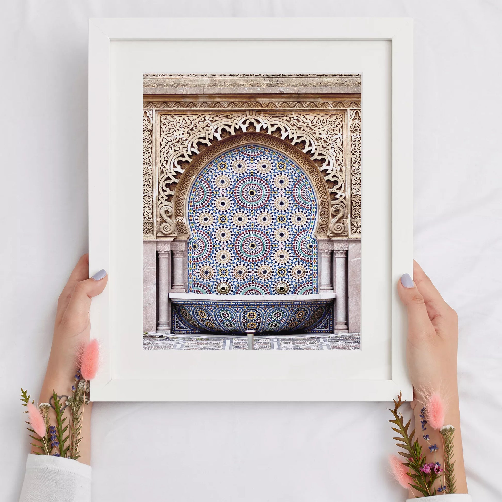 モロッコ風モザイクアートのインテリアポスター、エレガントな装飾と伝統的なデザイン