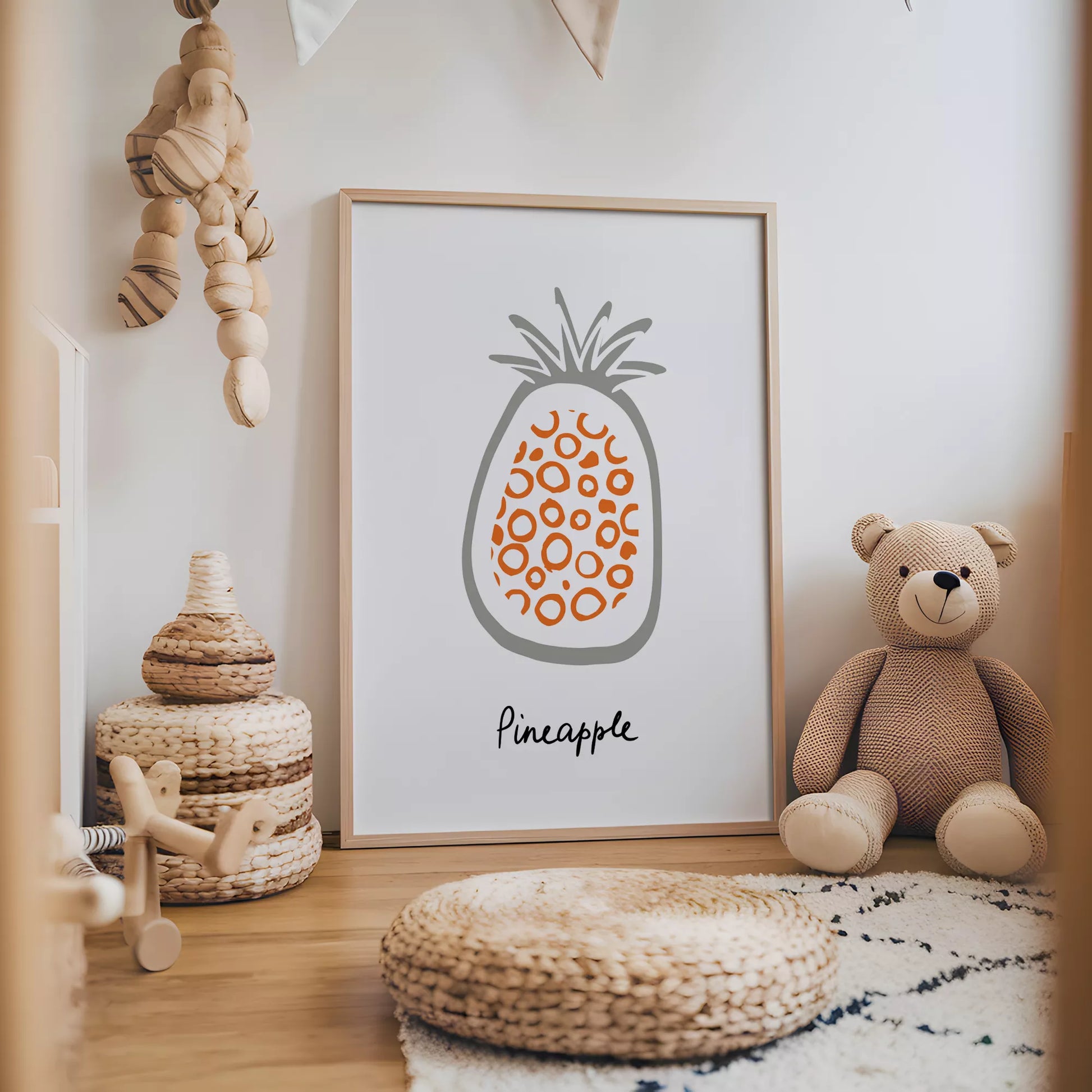 北欧モダンフルーツデザインのアートポスター 壁掛け装飾