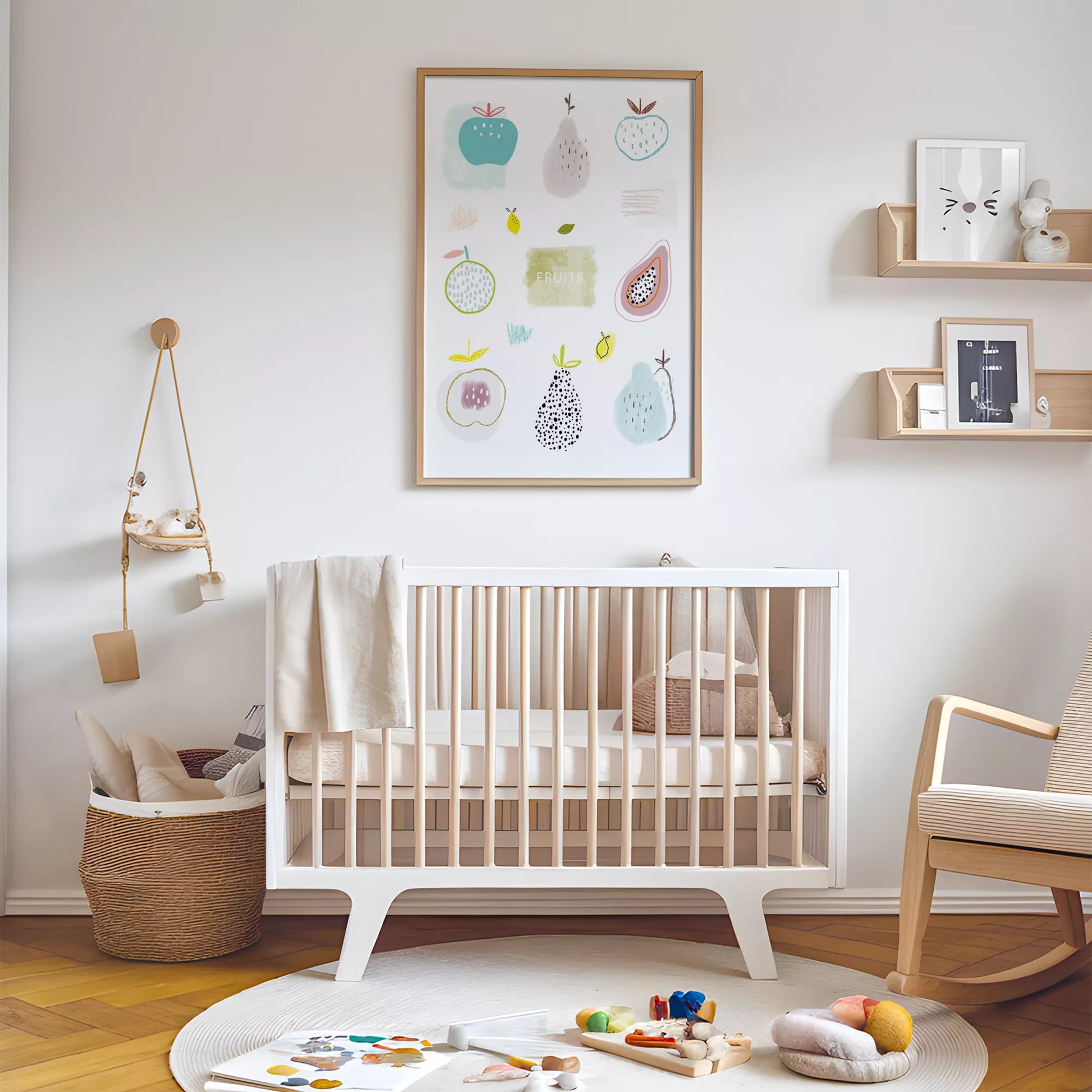 北欧モダンフルーツデザインのアートポスター 壁掛け装飾