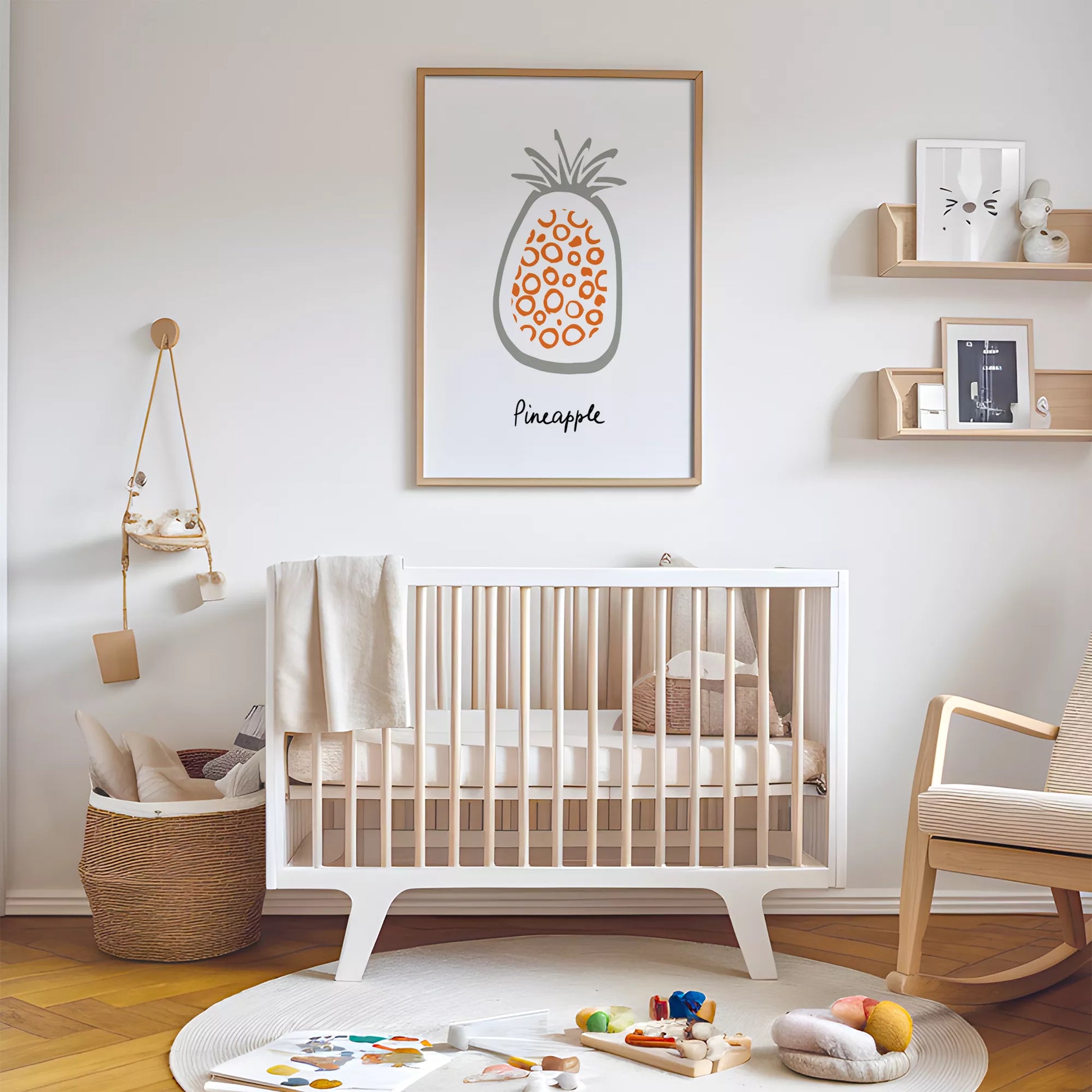 北欧モダンフルーツデザインのアートポスター 壁掛け装飾