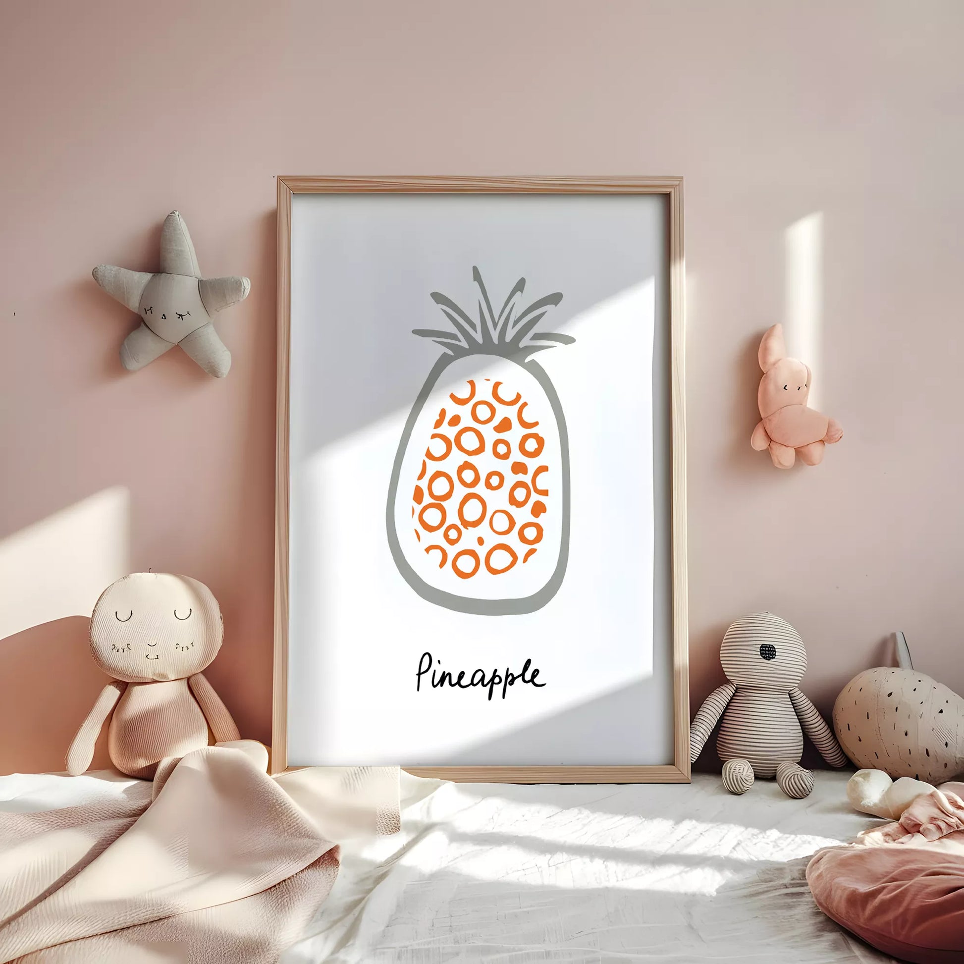 北欧モダンフルーツデザインのアートポスター 壁掛け装飾