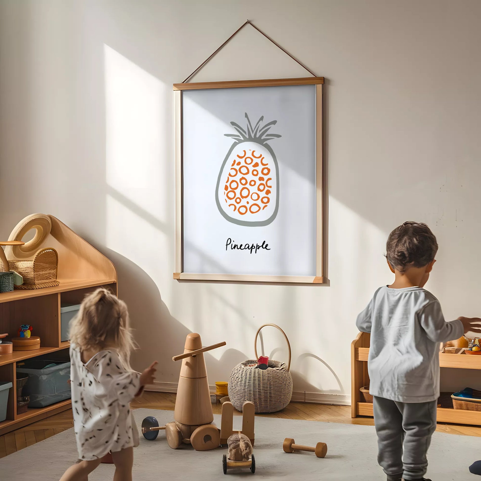 北欧モダンフルーツデザインのアートポスター 壁掛け装飾