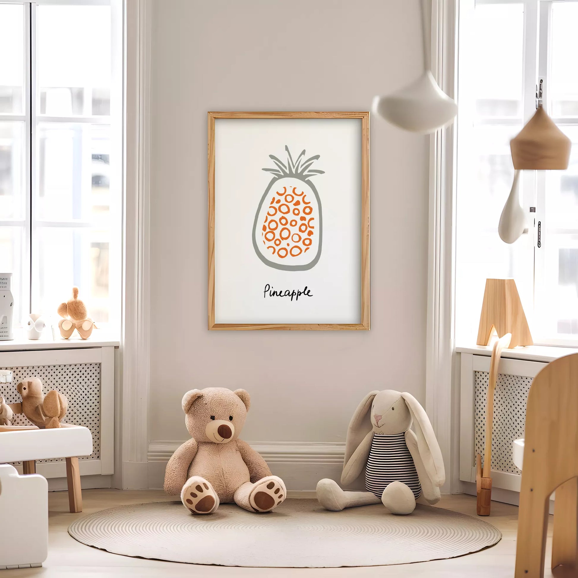 北欧モダンフルーツデザインのアートポスター 壁掛け装飾