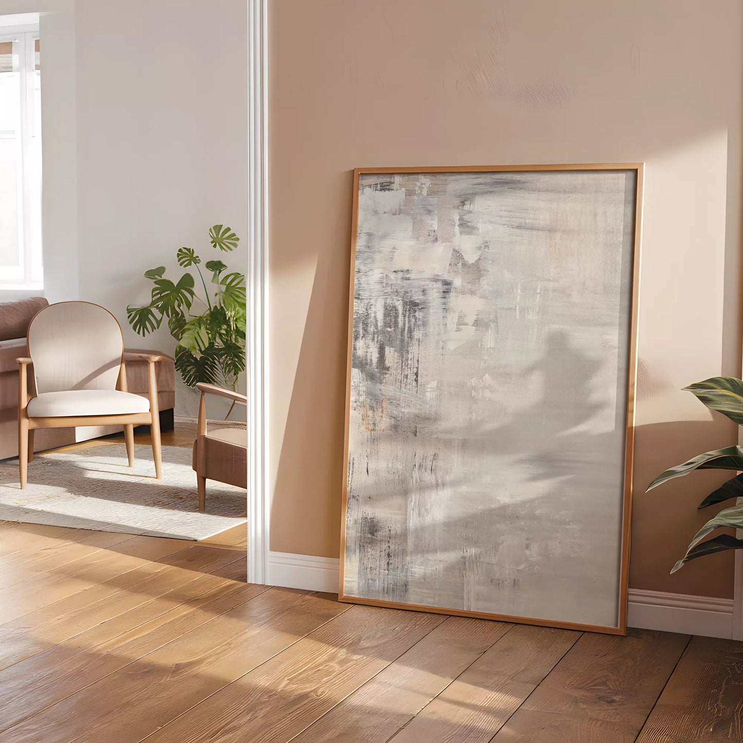抽象画北欧モダンニュートラルカラー壁掛け