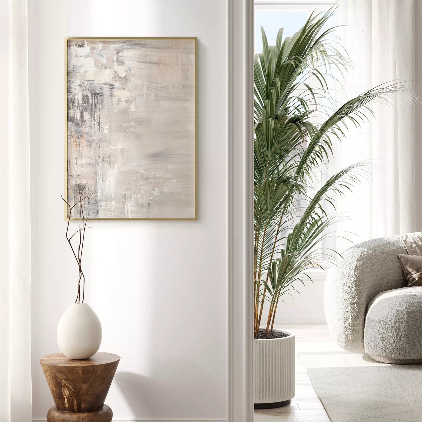 抽象画北欧モダンニュートラルカラー壁掛け