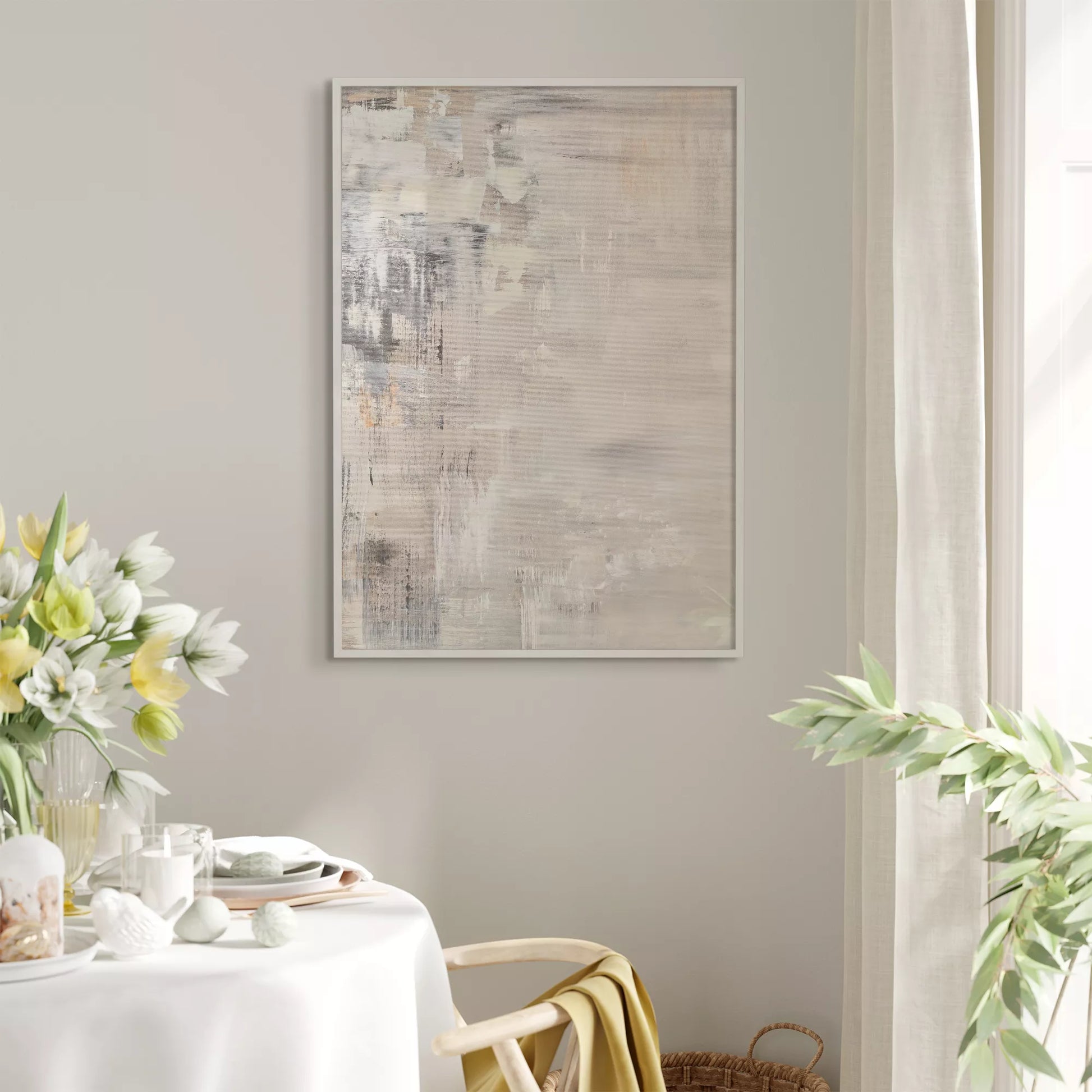 抽象画北欧モダンニュートラルカラー壁掛け