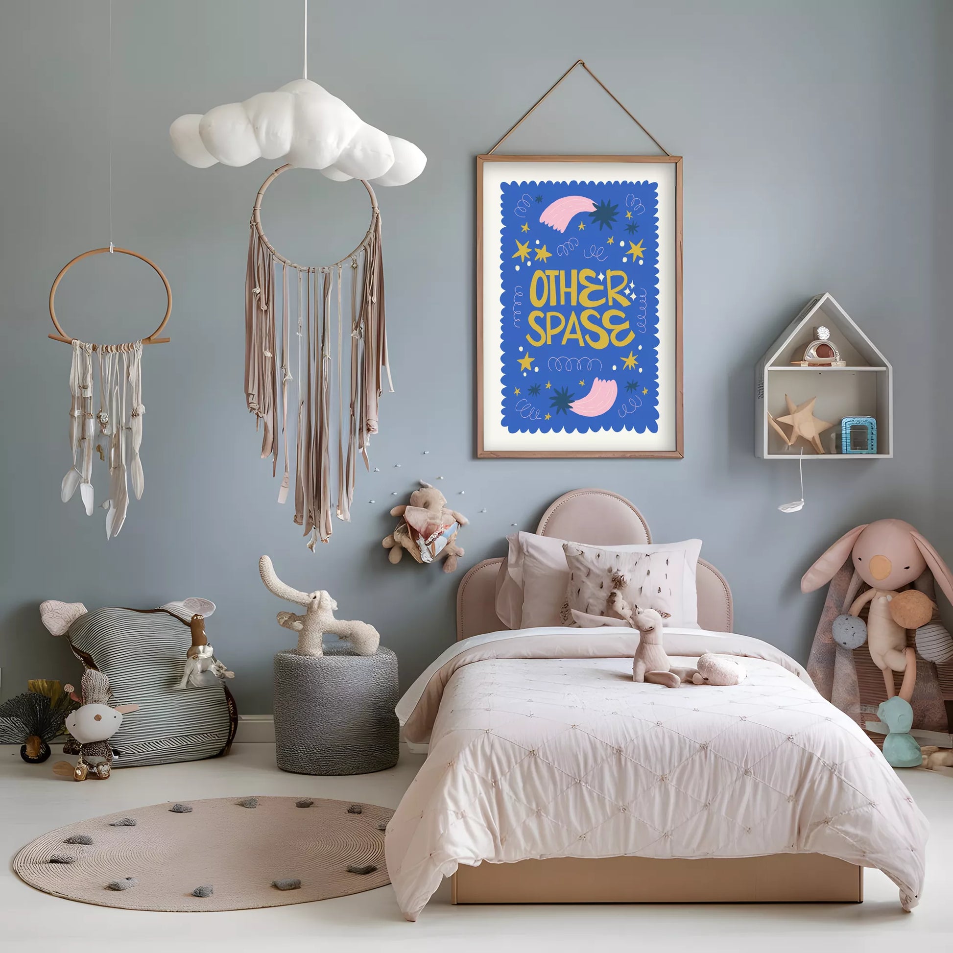 OTHER SPACE宇宙惑星星座キッズポスター 子供部屋壁装飾