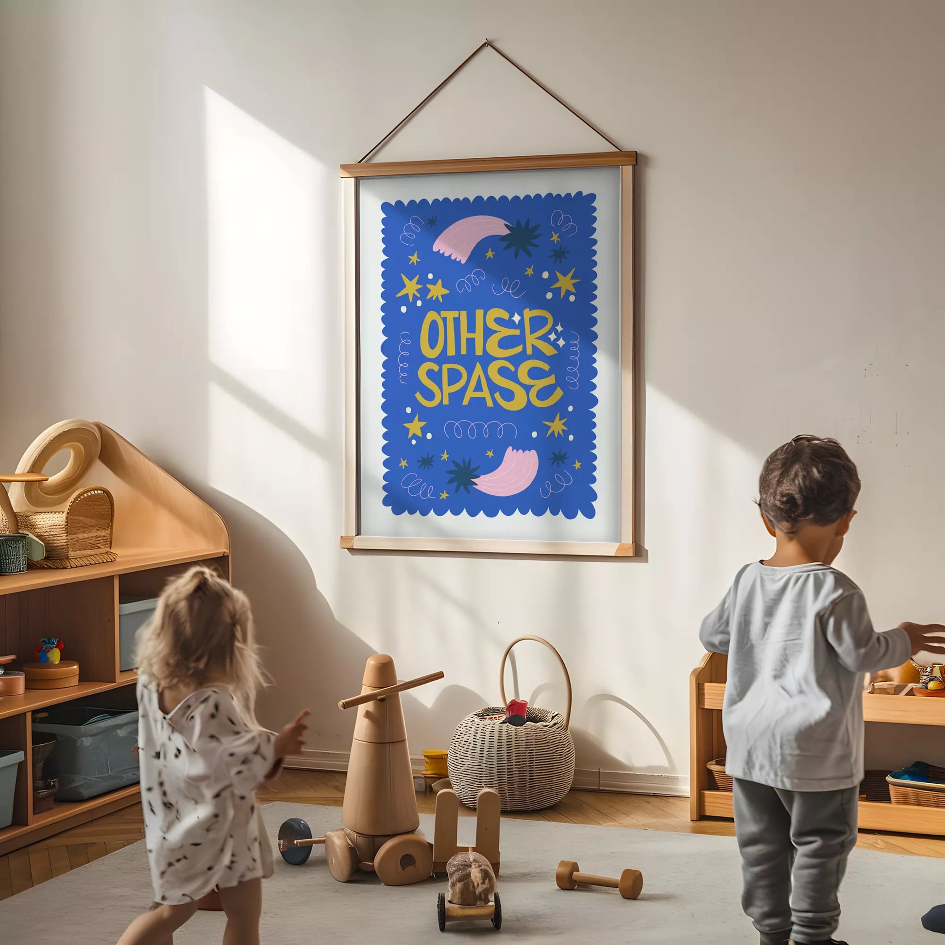 OTHER SPACE宇宙惑星星座キッズポスター 子供部屋壁装飾