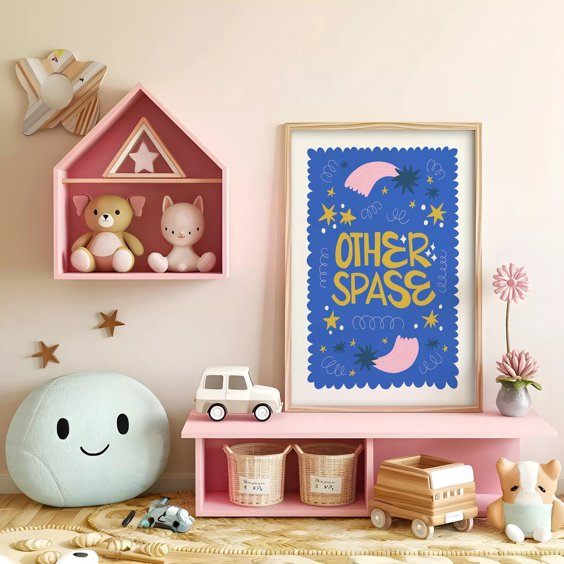 OTHER SPACE宇宙惑星星座キッズポスター 子供部屋壁装飾