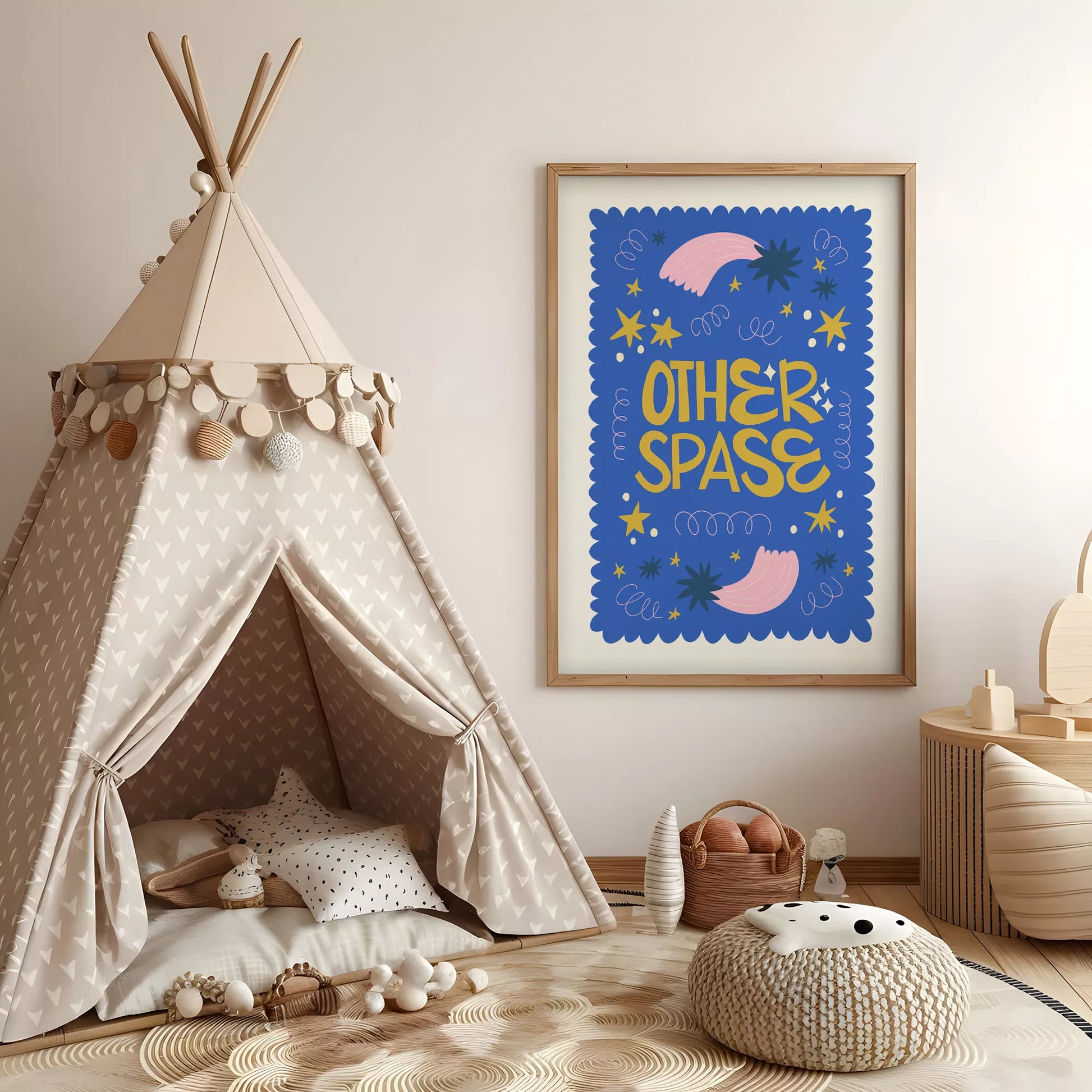 OTHER SPACE宇宙惑星星座キッズポスター 子供部屋壁装飾