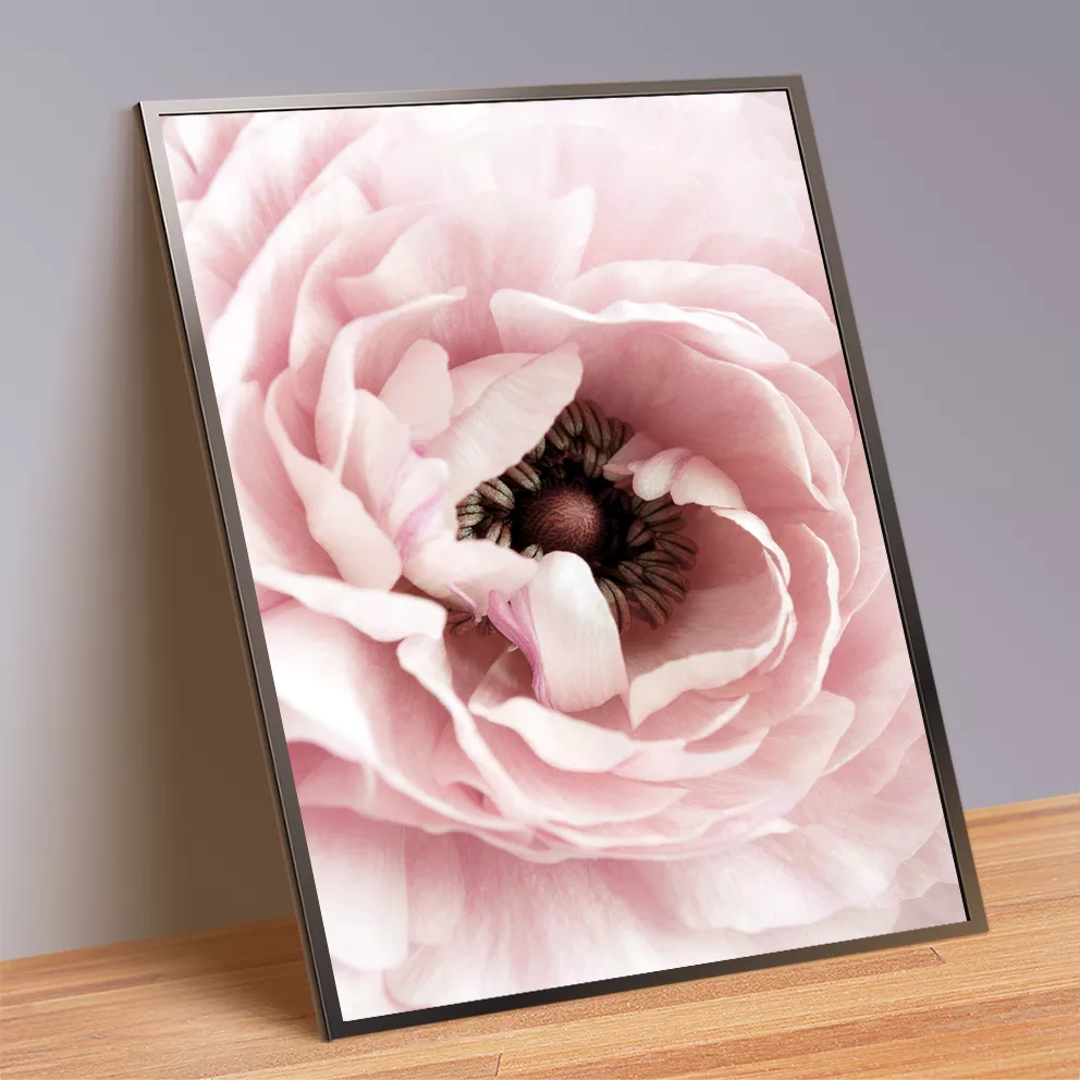 ピンクフラワーと香水ボトル、北欧風おしゃれアートポスター3枚セット 壁掛けインテリア