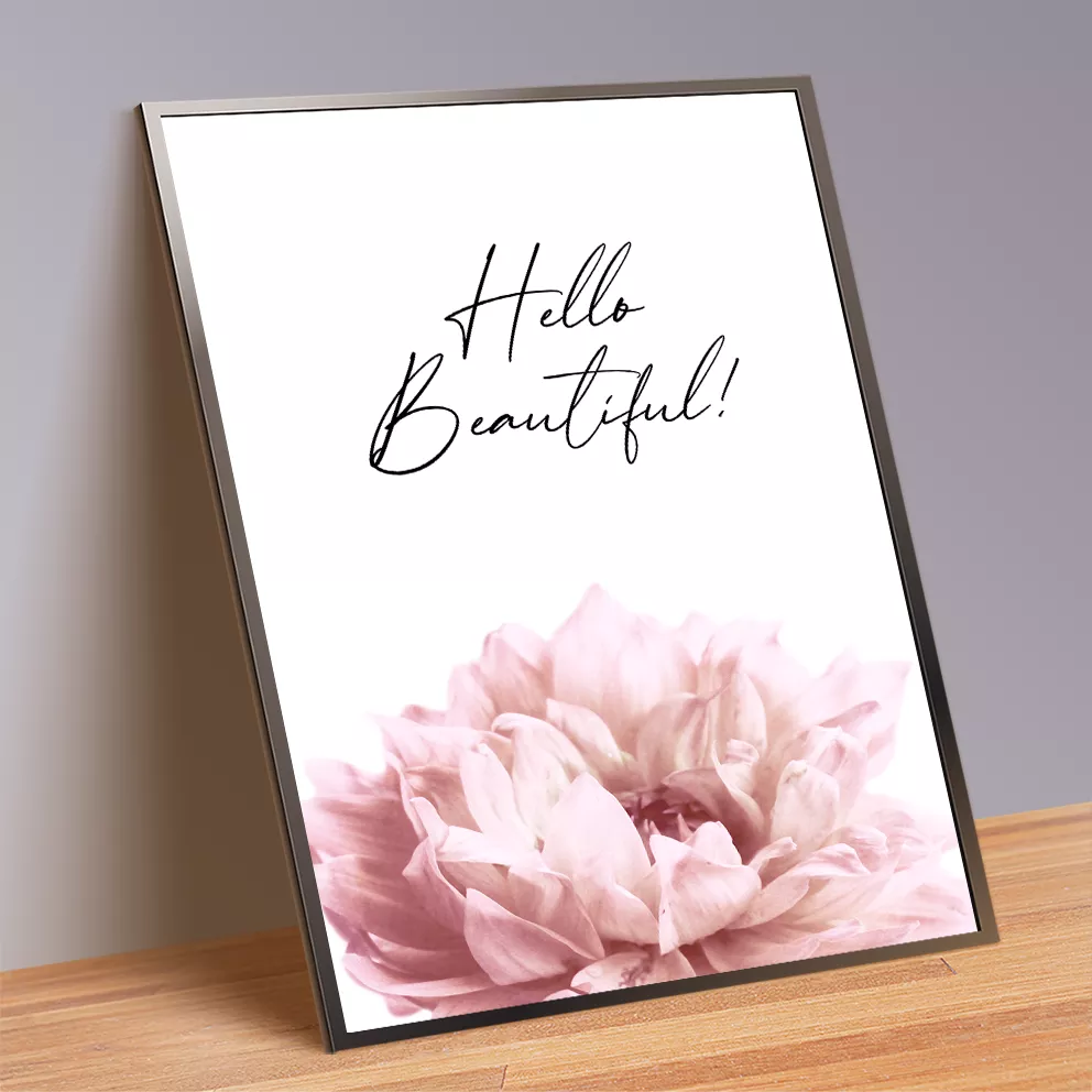 ピンクフラワーと香水ボトル、北欧風おしゃれアートポスター3枚セット 壁掛けインテリア