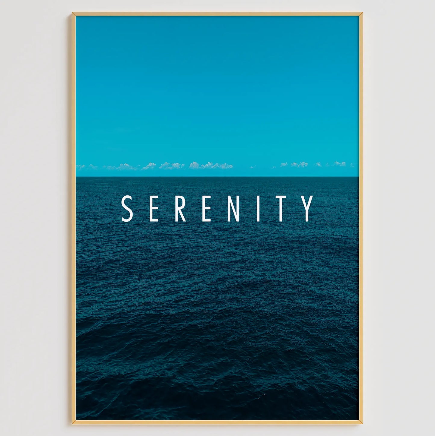 ターコイズ多肉・SERENITY海・ブルーフェザーの抽象アートポスター 3枚セット