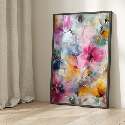 アートポスター 水彩フローラルブーケ パステル 北欧デザイン モダンインテリア