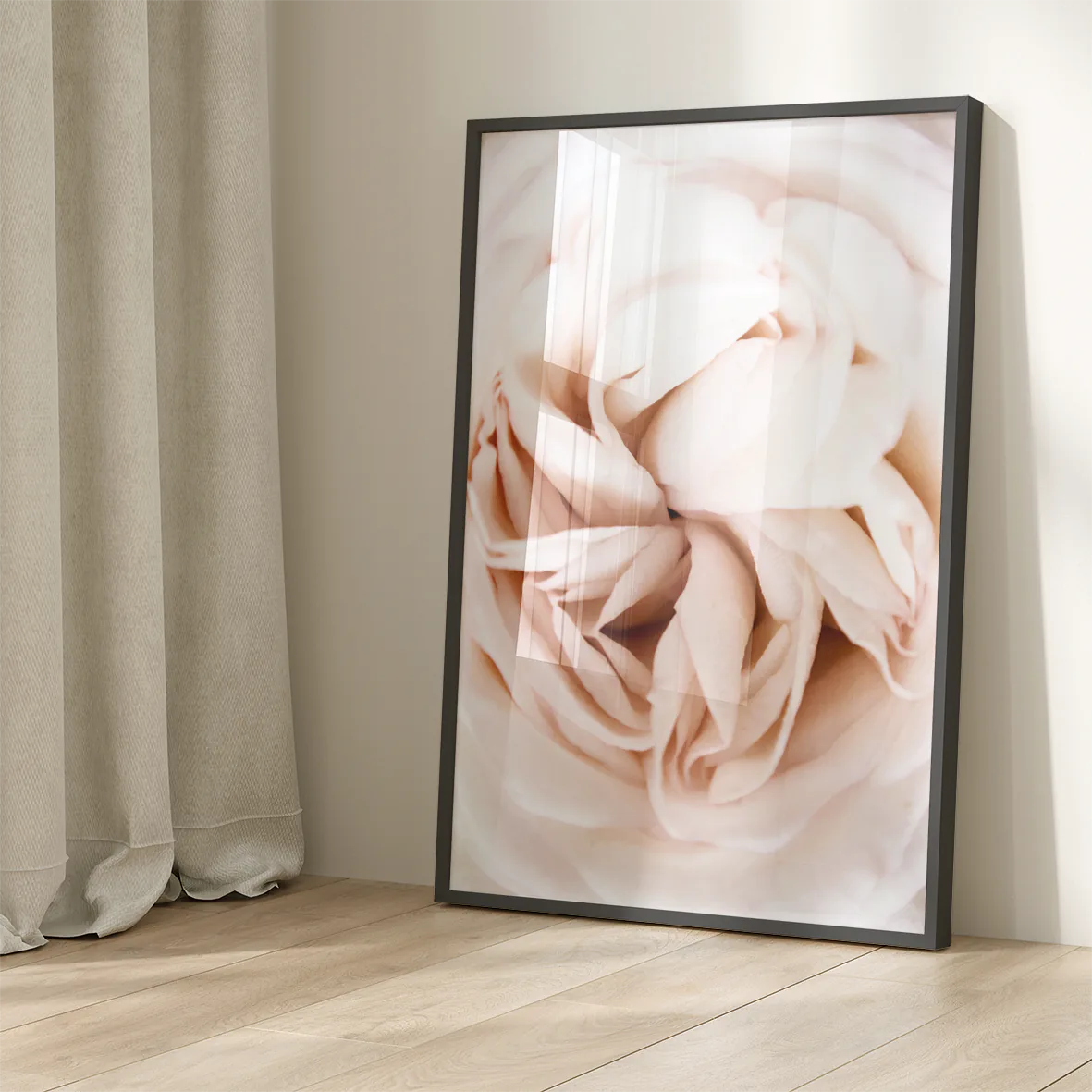 Textured pink petal art, offering a tranquil and romantic atmosphere